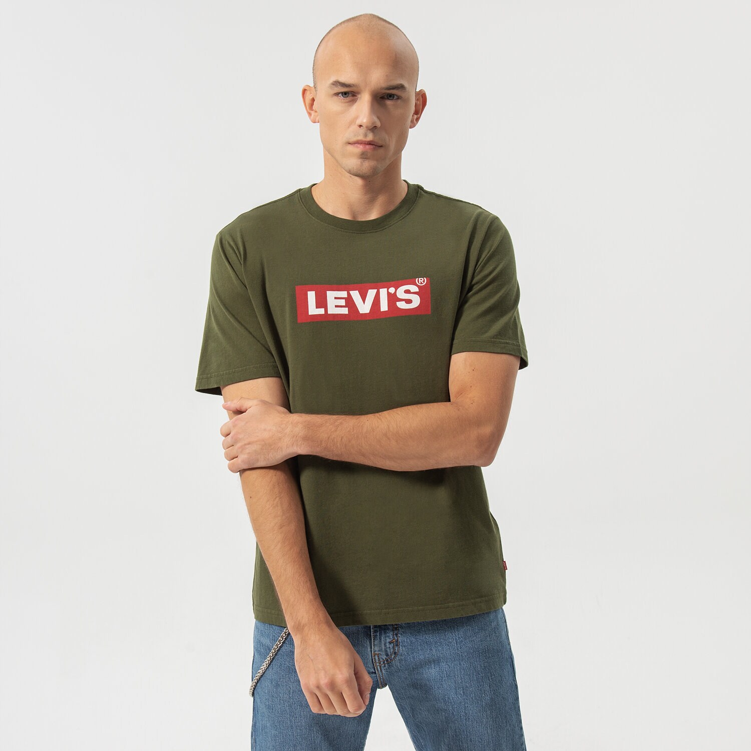 Herren T-Shirt LEVI'S T-SHIRT SS RELAXED FIT TEE 16143-0524 Khaki