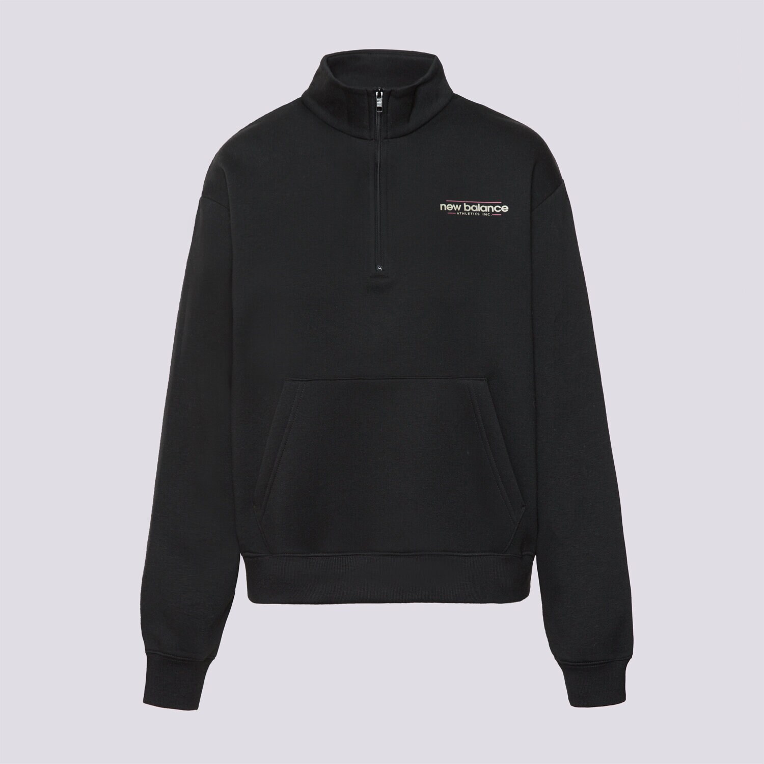 Damen NEW BALANCE SWEATSHIRT REIMAGINED FLEECE HALF ZIP WT53513BK Schwarz