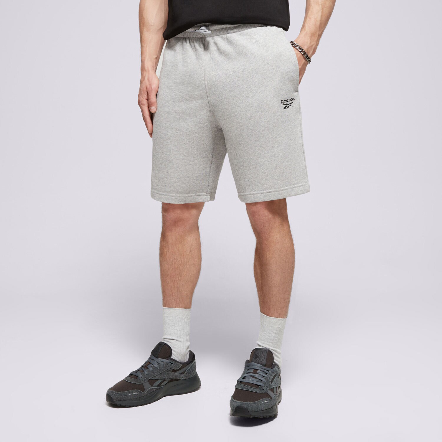 Herren Shorts REEBOK SHORTS RI FT LEFT LEG SHORT HZ8784_100067630 Grau