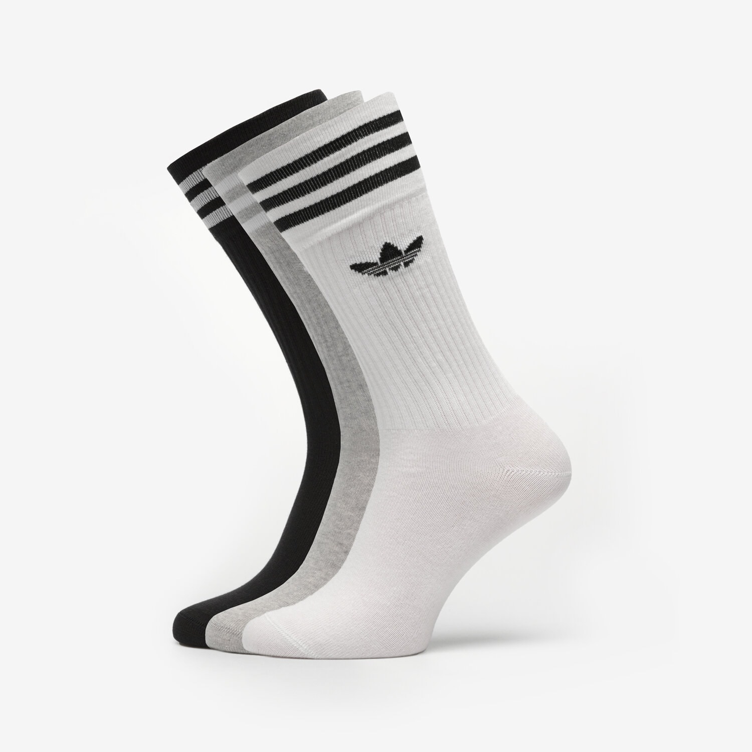ADIDAS SOCKEN 3 PACK SOLID SOCKS HIGH CREW Multicolor HC9558 Sizeer