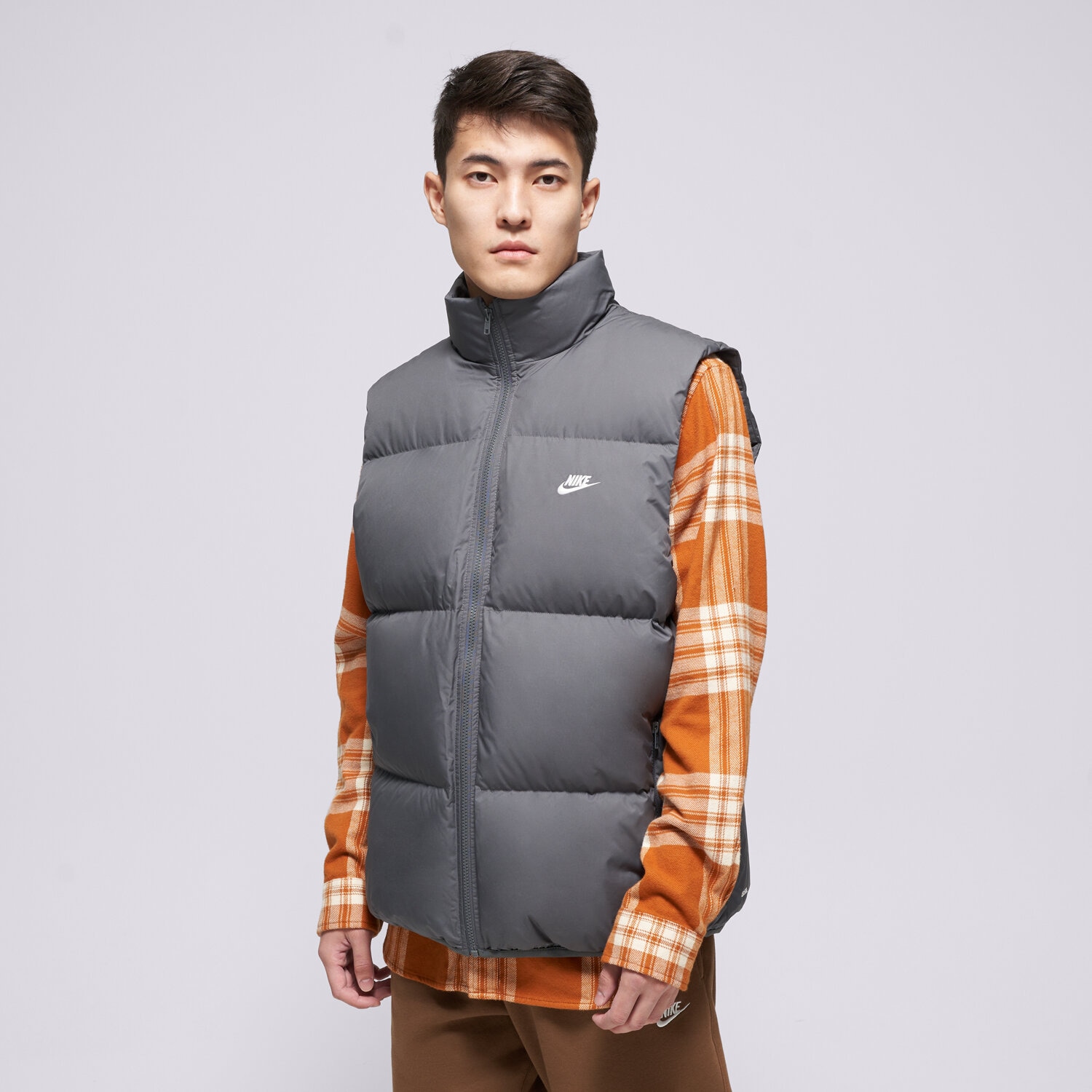 Herren Weste NIKE WESTE M SF CLUB PUFFER VEST 550 IB2977-068 Grau