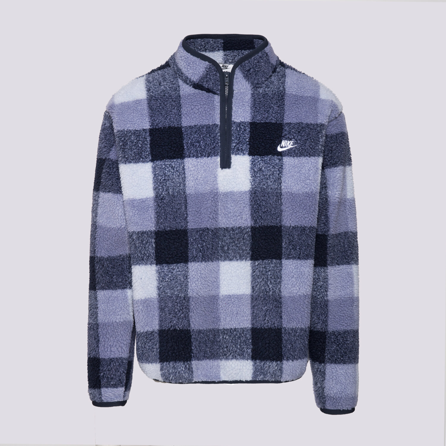 Herren NIKE FLEECESHIRT M NK CLUB SSNL WNTRZD AOP HZ FZ0896-057 Blau