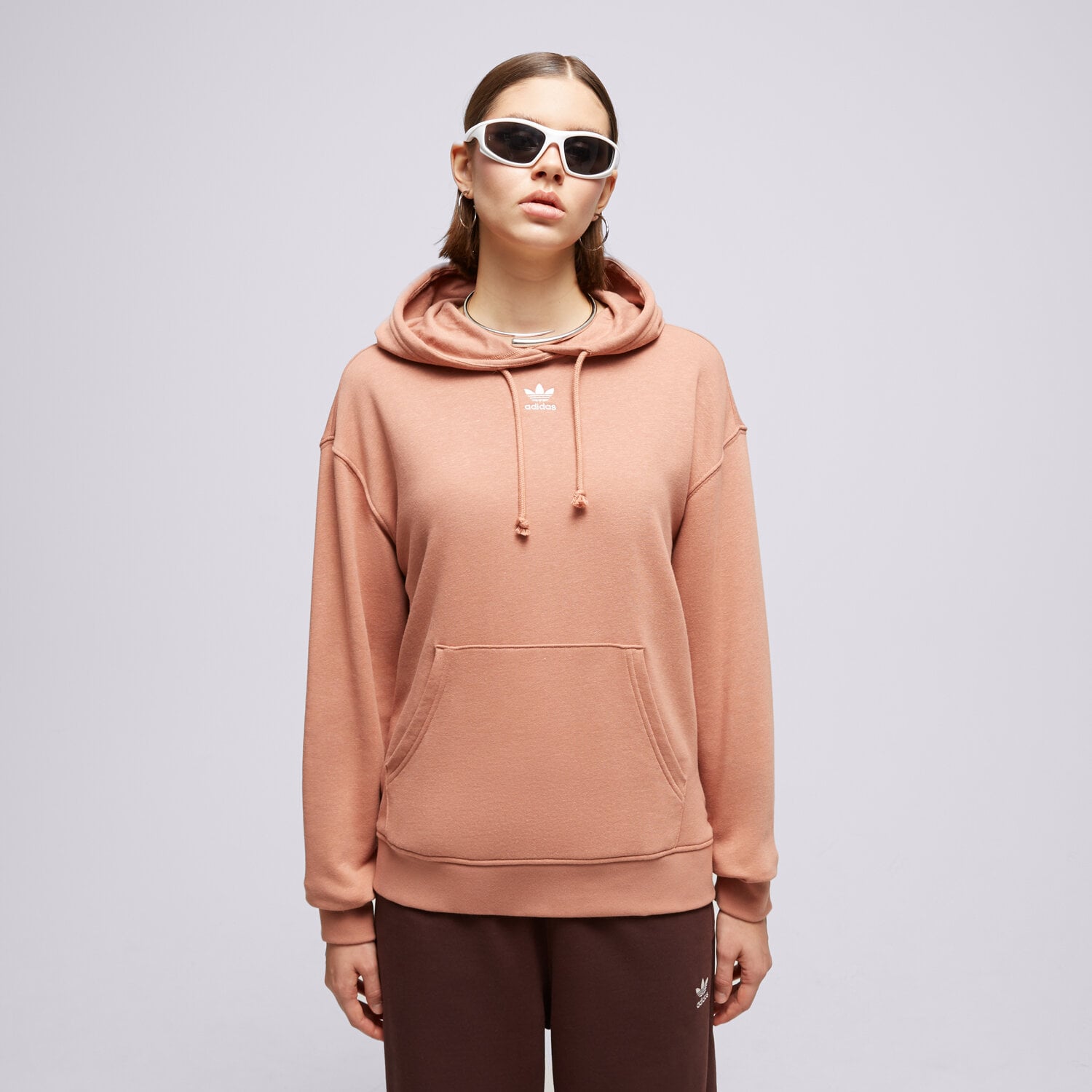 Damen ADIDAS HOODIE ESS+ HOODIE IC1810 Rosa