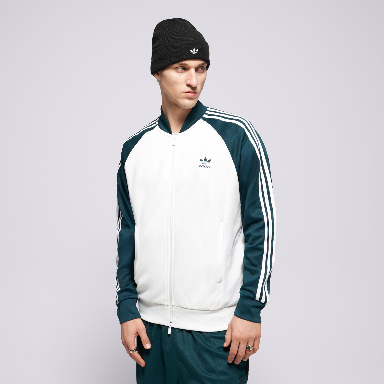 Herren ADIDAS SWEATSHIRT MIT REIßVERSCHLUSS SST TT JY1293 Multicolor