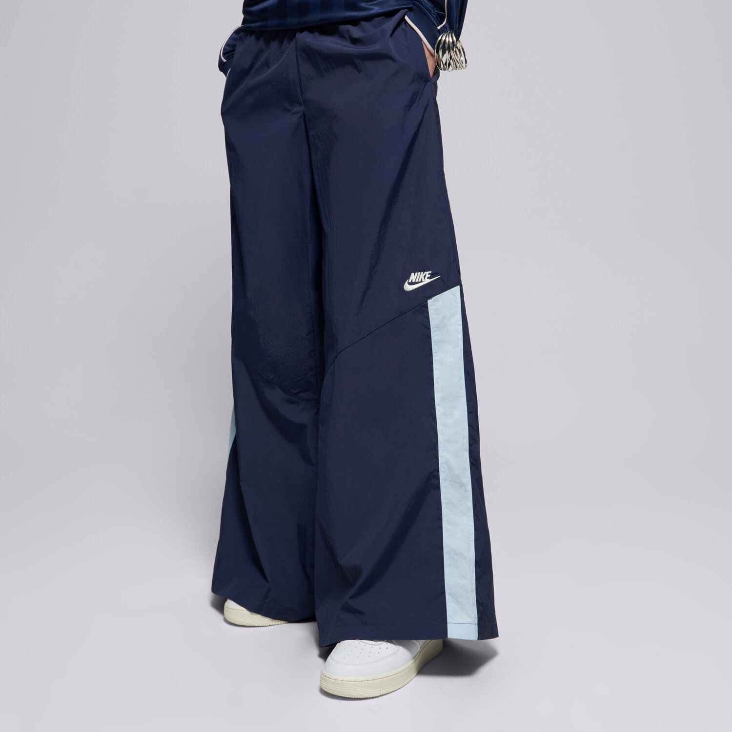 Damen Hosen NIKE HOSE W NSW WIDE LEG WVN PANT IH8508-410 Dunkelblau