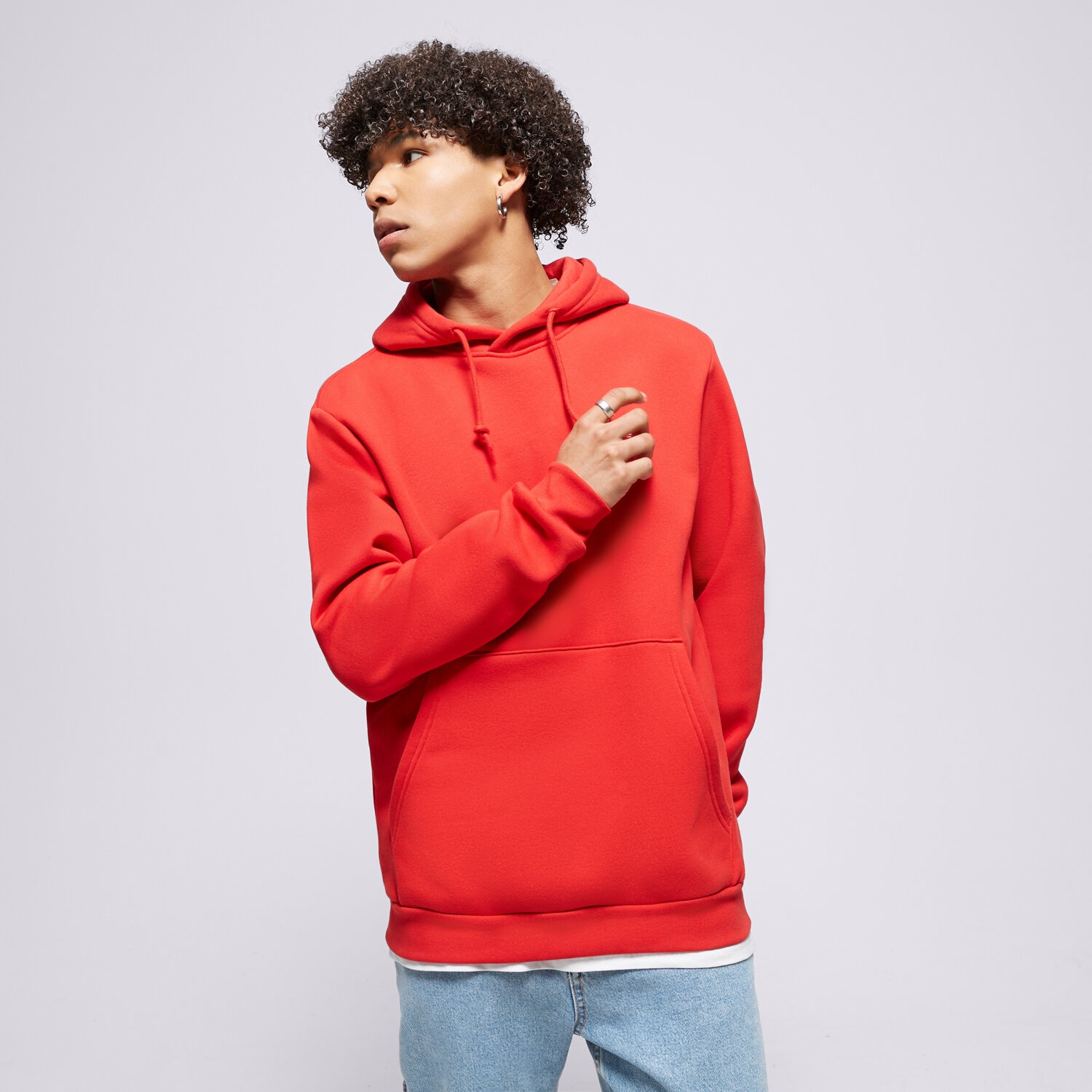 Herren ADIDAS HOODIE ESSENTIAL HOODY IA4897 Rot