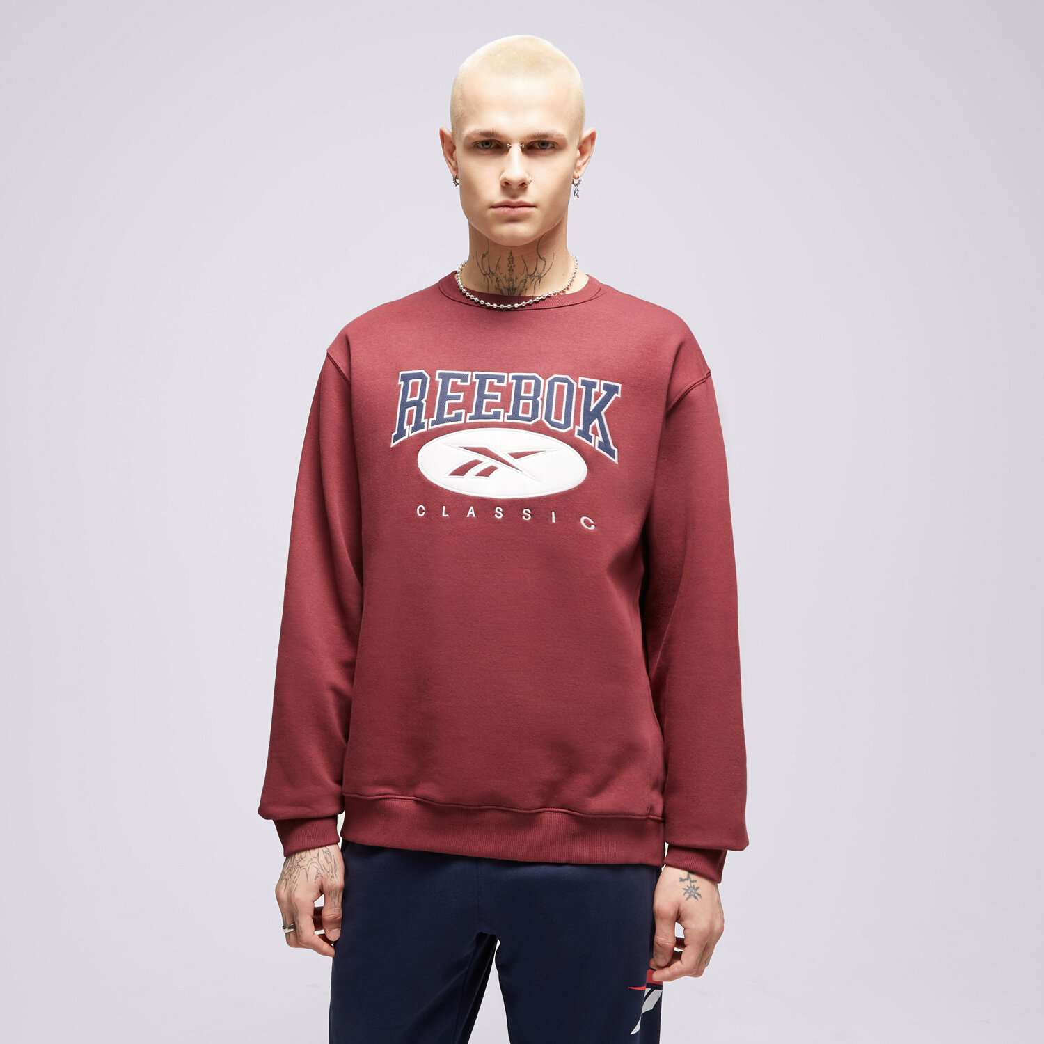 Herren REEBOK SWEATSHIRT CL AE CREW 100071344 Dunkelrot