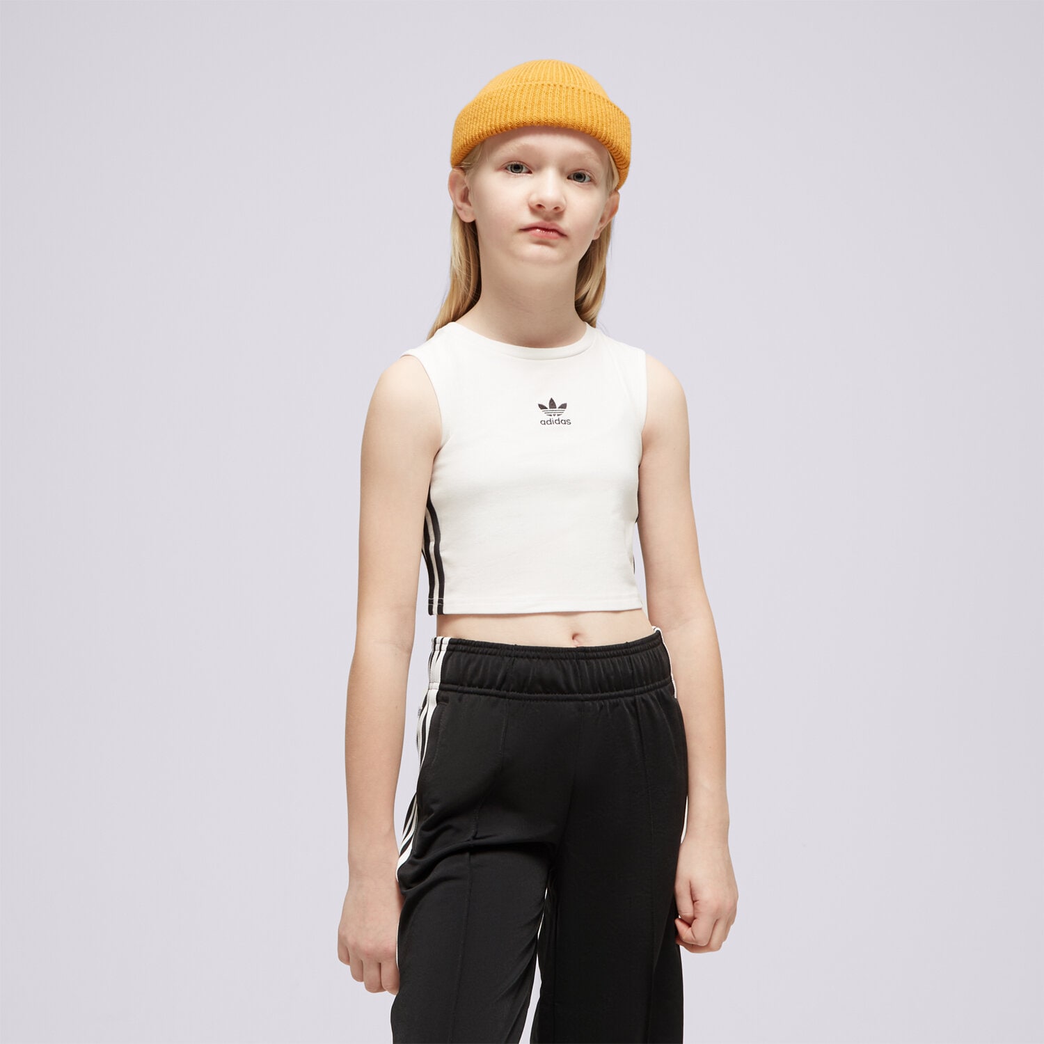 Kinder T-Shirt ADIDAS T-SHIRT CROP TANK TOP GIRL IC3129 Weiß