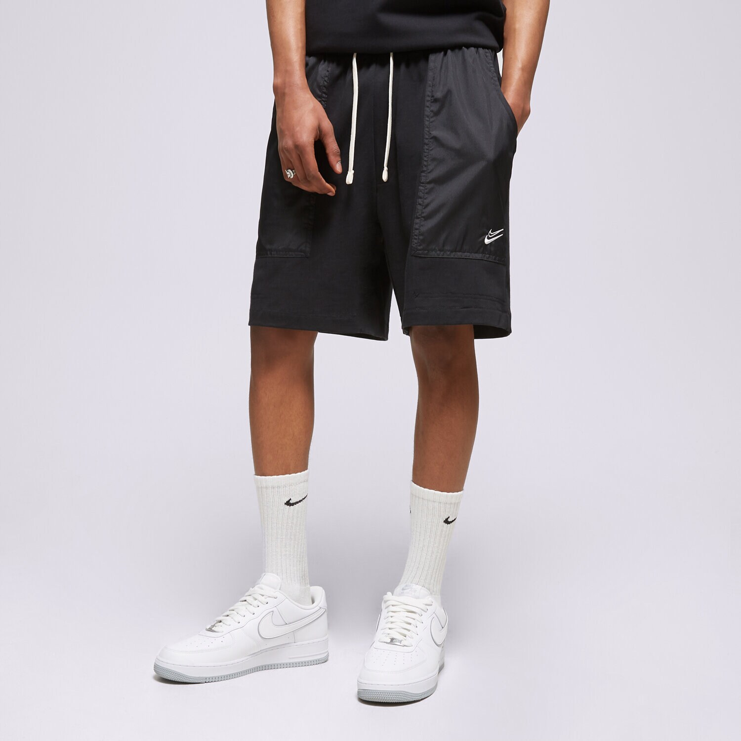 Herren Shorts NIKE SHORTS KD M NK FLEECE 8IN NBA DX0203-010 Schwarz