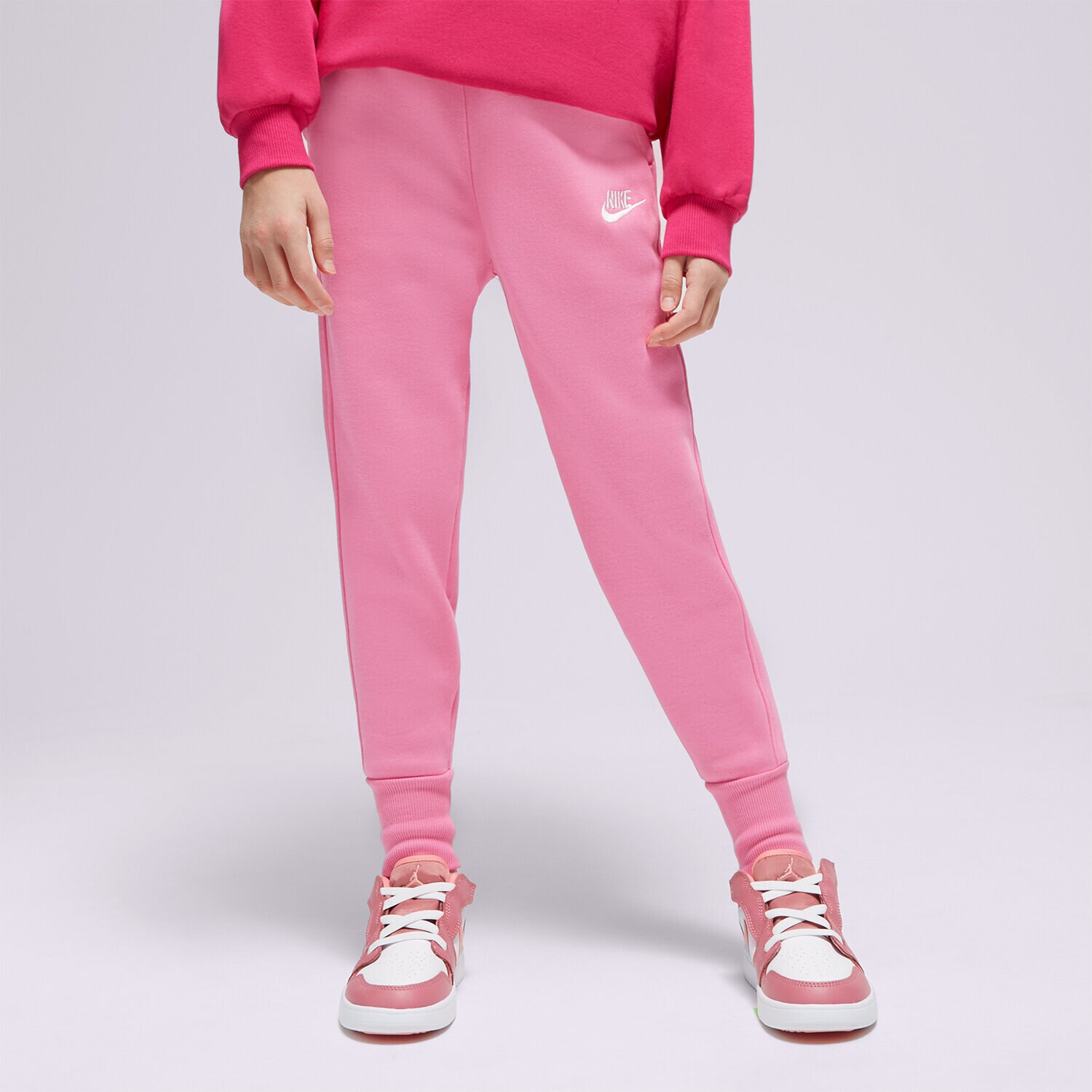 Kinder Hosen NIKE HOSE G NSW CLUB FLC HR FTD GIRL FD2921-675 Rosa