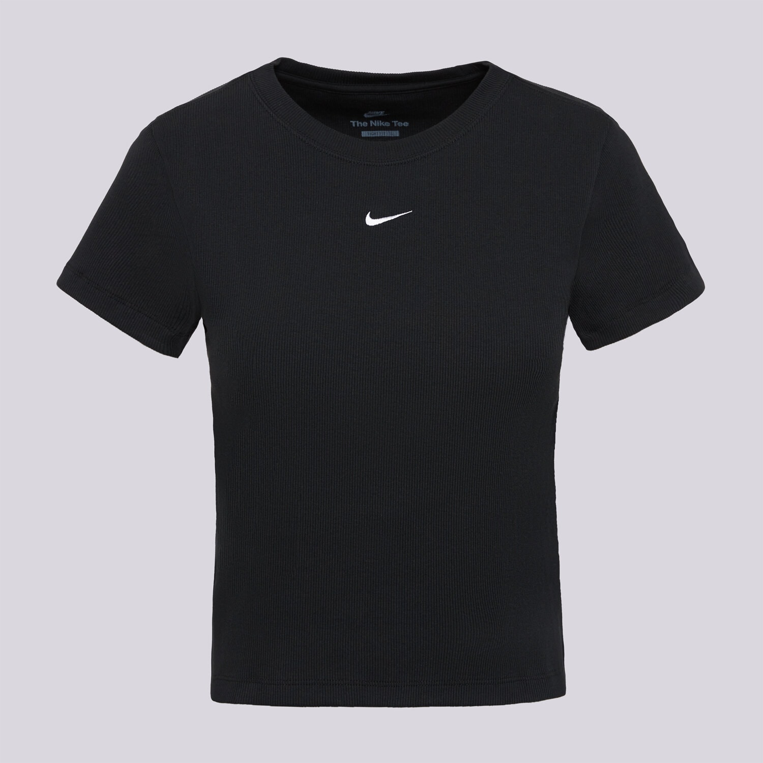 Damen T-Shirt NIKE T-SHIRT RIB TGHT SS TEE W NSW HV4994-010 Schwarz