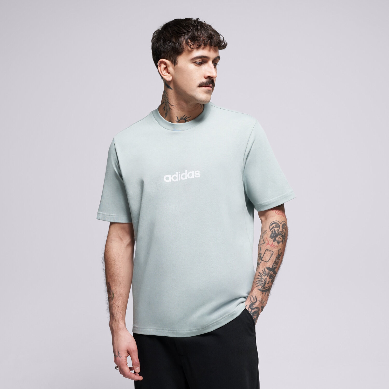 Herren T-Shirt ADIDAS T-SHIRT M LIN SJ T KC0882 Blau