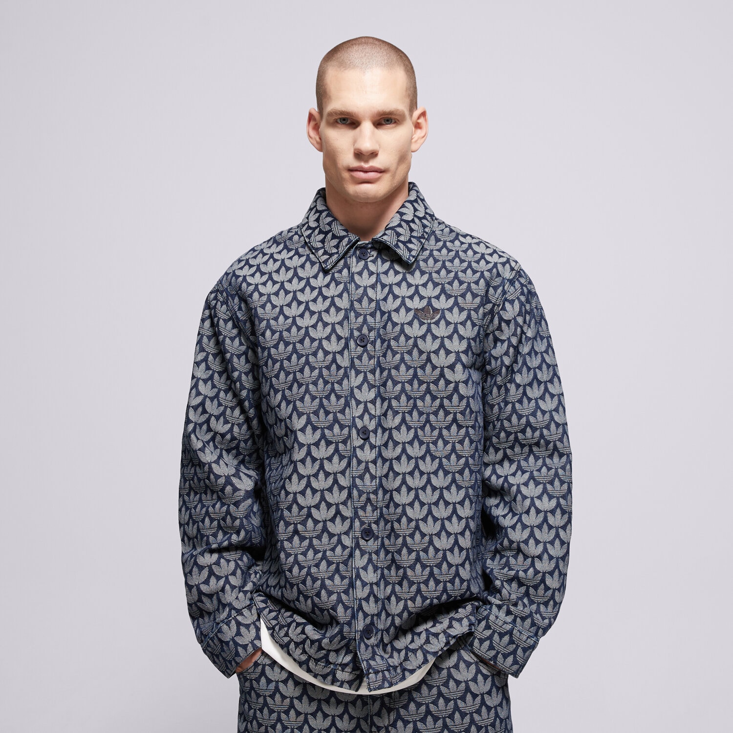 Herren Übergangsjacke ADIDAS JACKE MONOGRAM SHI KD0397 Blau