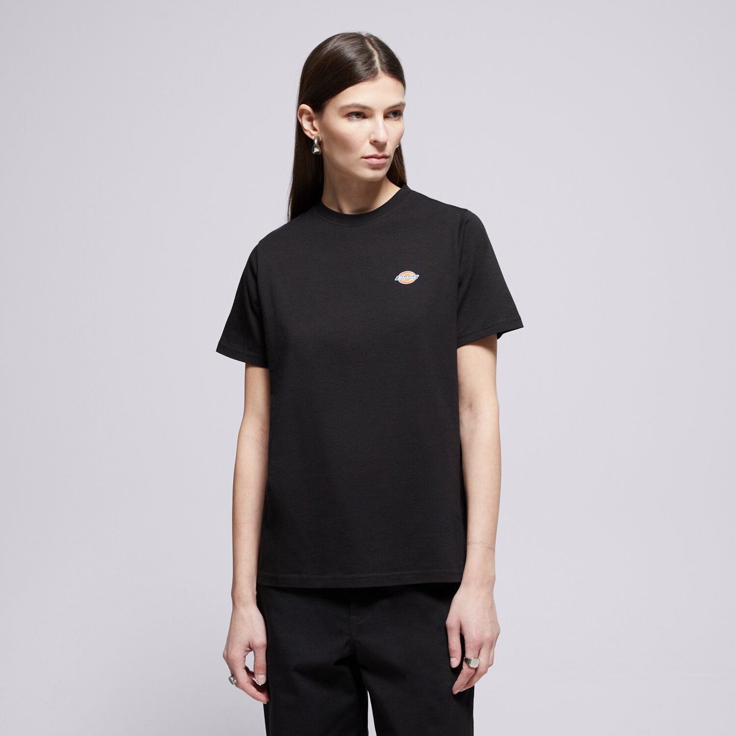 Damen T-Shirt DICKIES T-SHIRT MAPLETON SS TEE DK0A4XDABLK1 Schwarz
