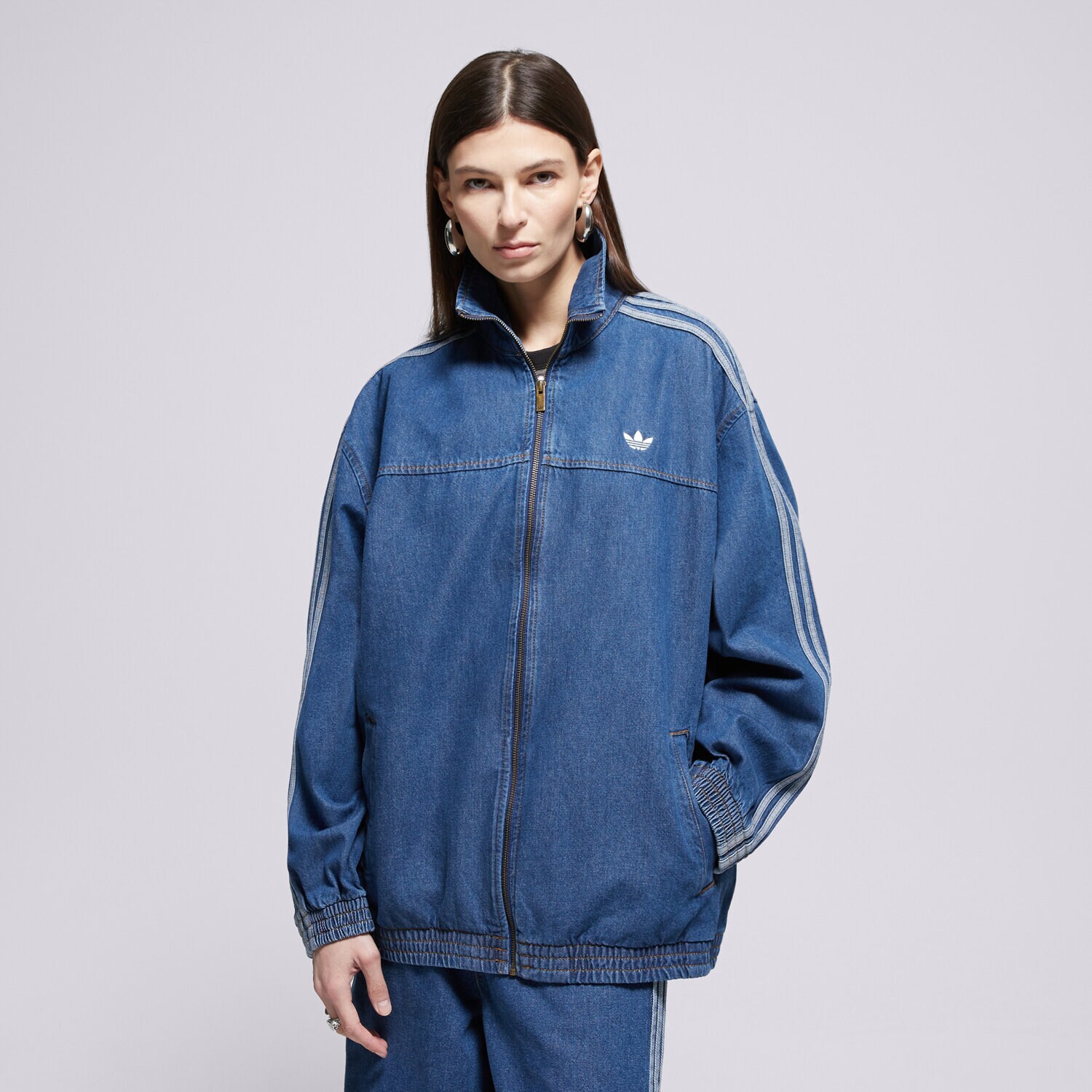 Damen Übergangsjacke ADIDAS JACKE FIREBIRD TT D KD2920 Blau