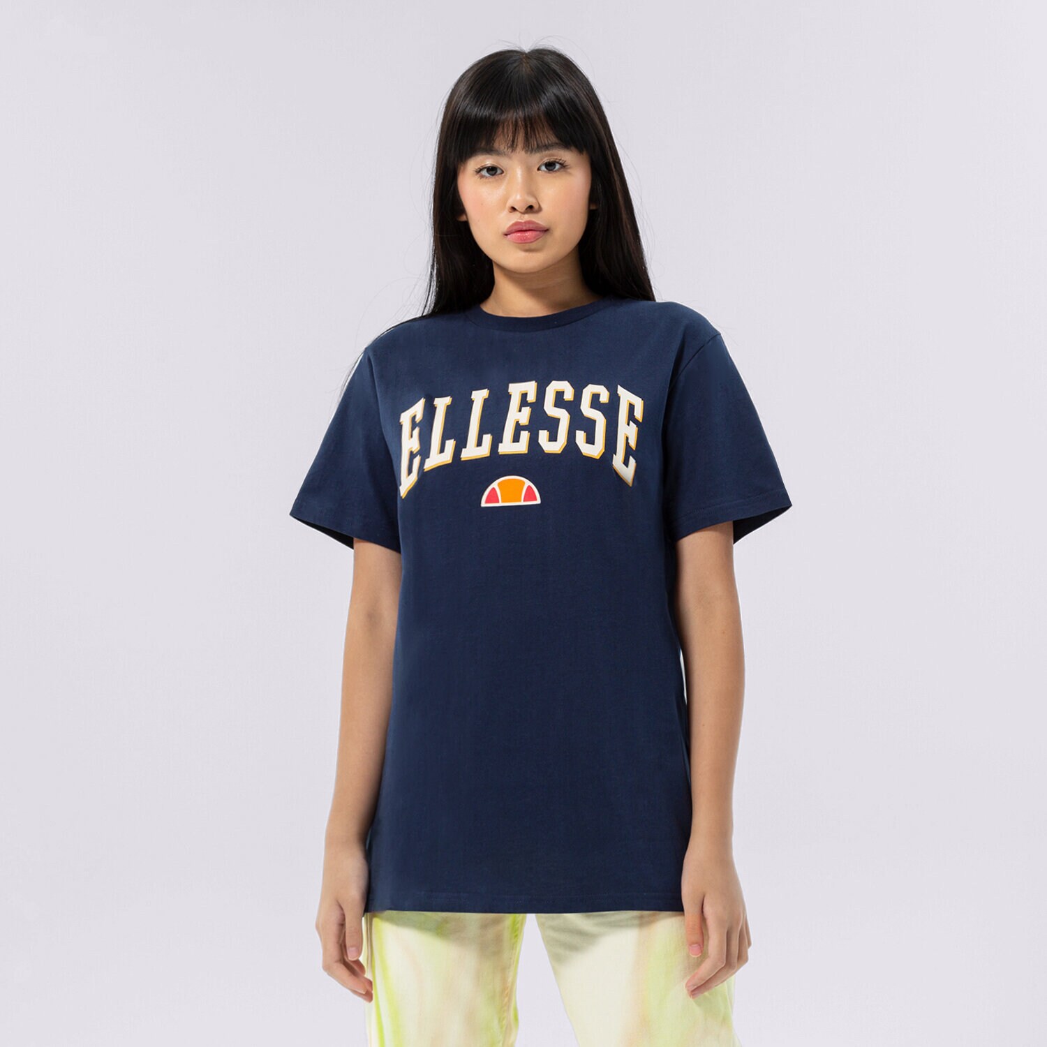 Damen T-Shirt ELLESSE T-SHIRT ALLOUI OVERSIZED T-SHIRT NAVY SGP16699429 Dunkelblau