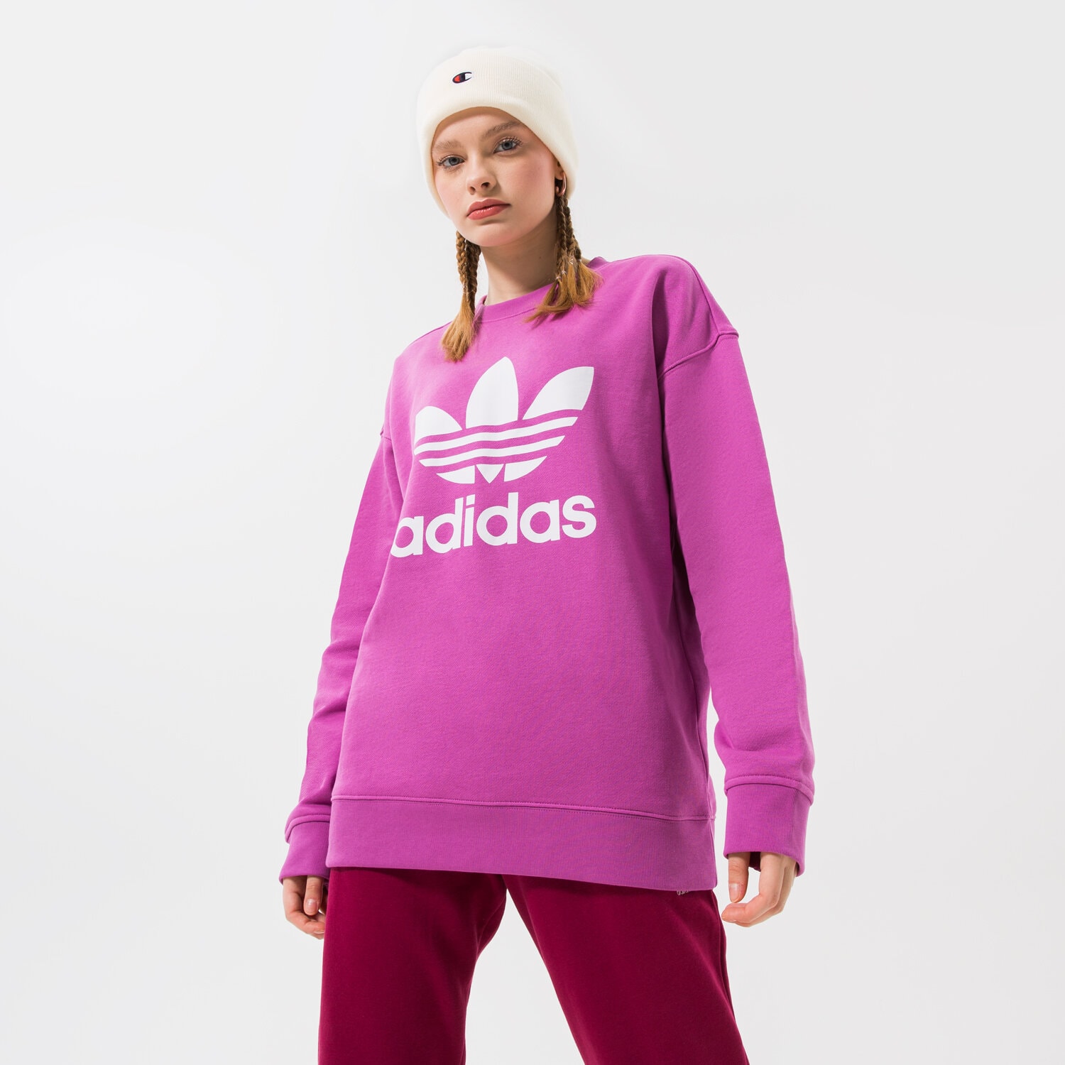 Damen ADIDAS SWEATSHIRT TRF CREW SWEAT HL6676 Violet