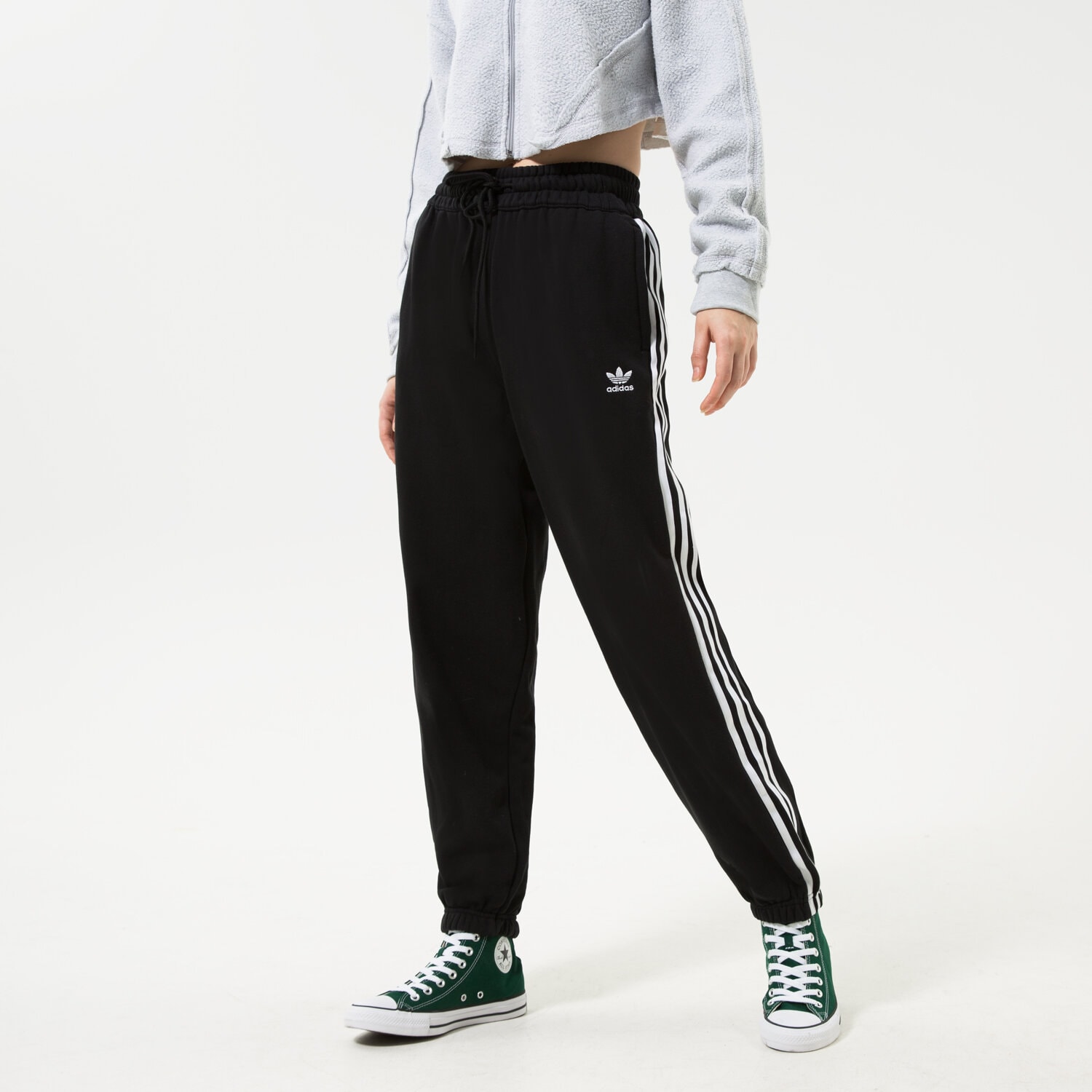 Damen Hosen ADIDAS 3 STRIPES OVERSIZED JOGGERS HM2143 Schwarz