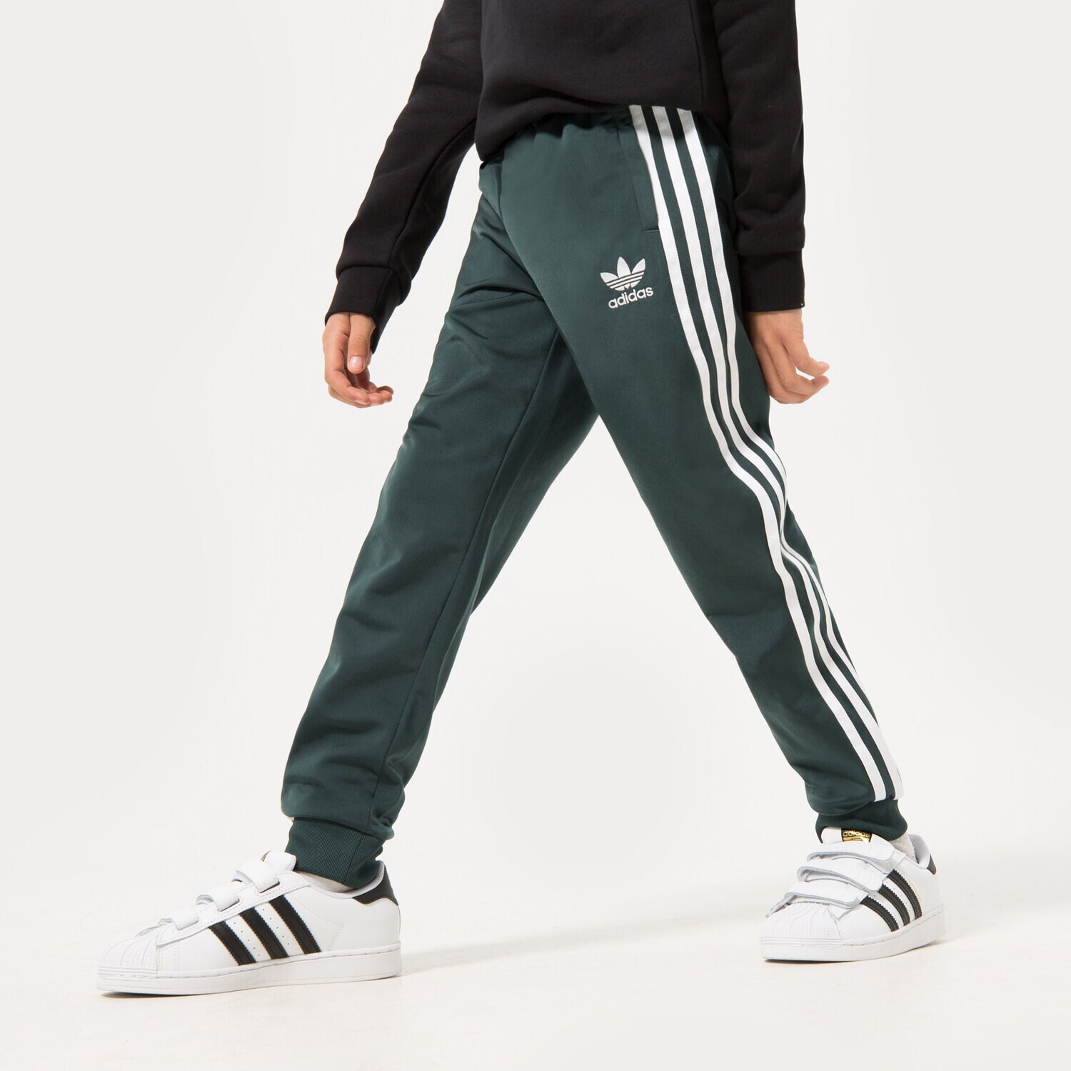 Kinder Hosen ADIDAS HOSE SST TRACK PANTS BOY HK0331 Grün