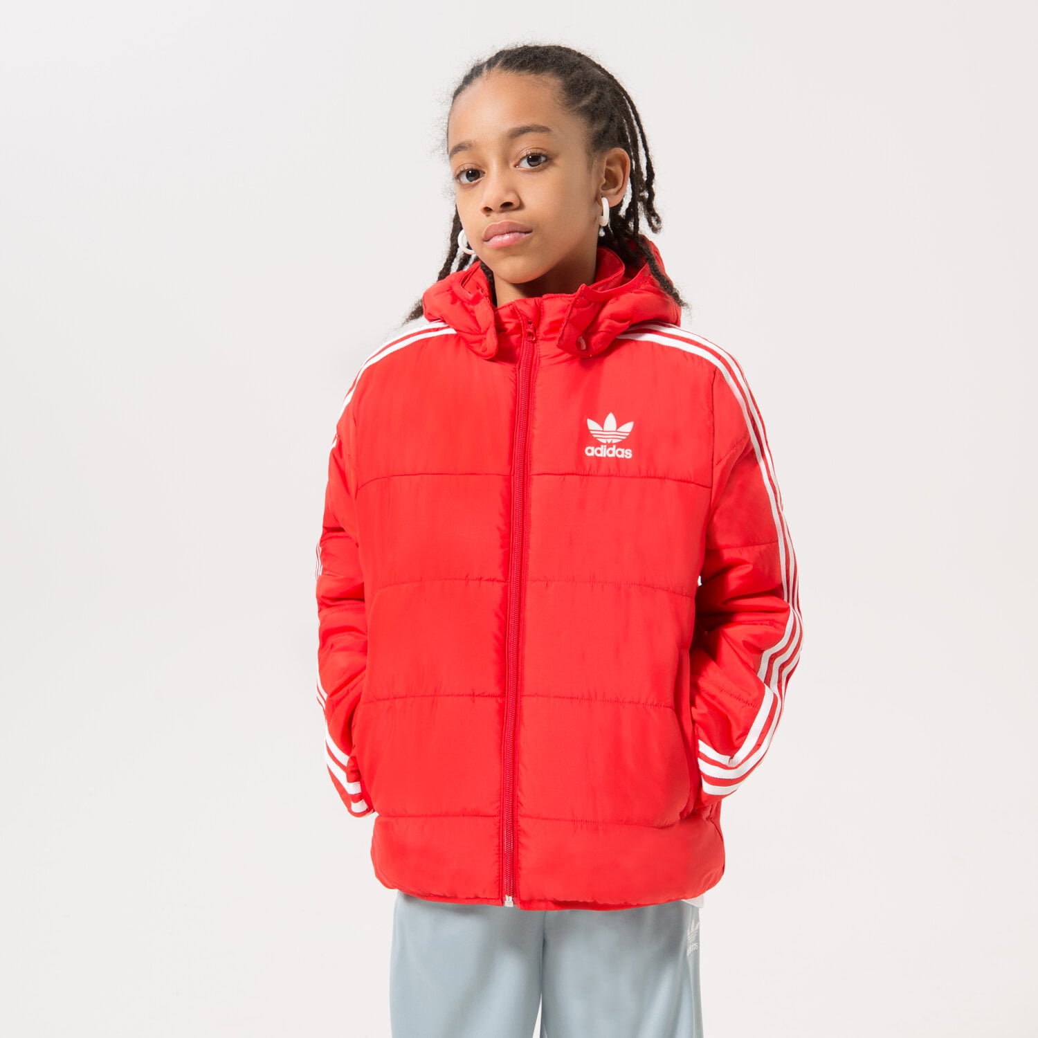 Kinder Übergangsjacke ADIDAS JACKE PADDED JACKET GIRL HK0387 Rot