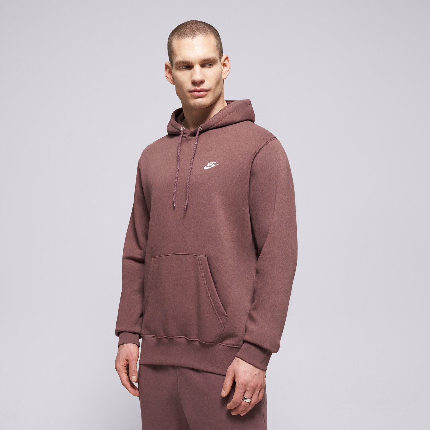 Herren NIKE HOODIE M NK CLUB BB PO HOODIE FN3859-502 Braun