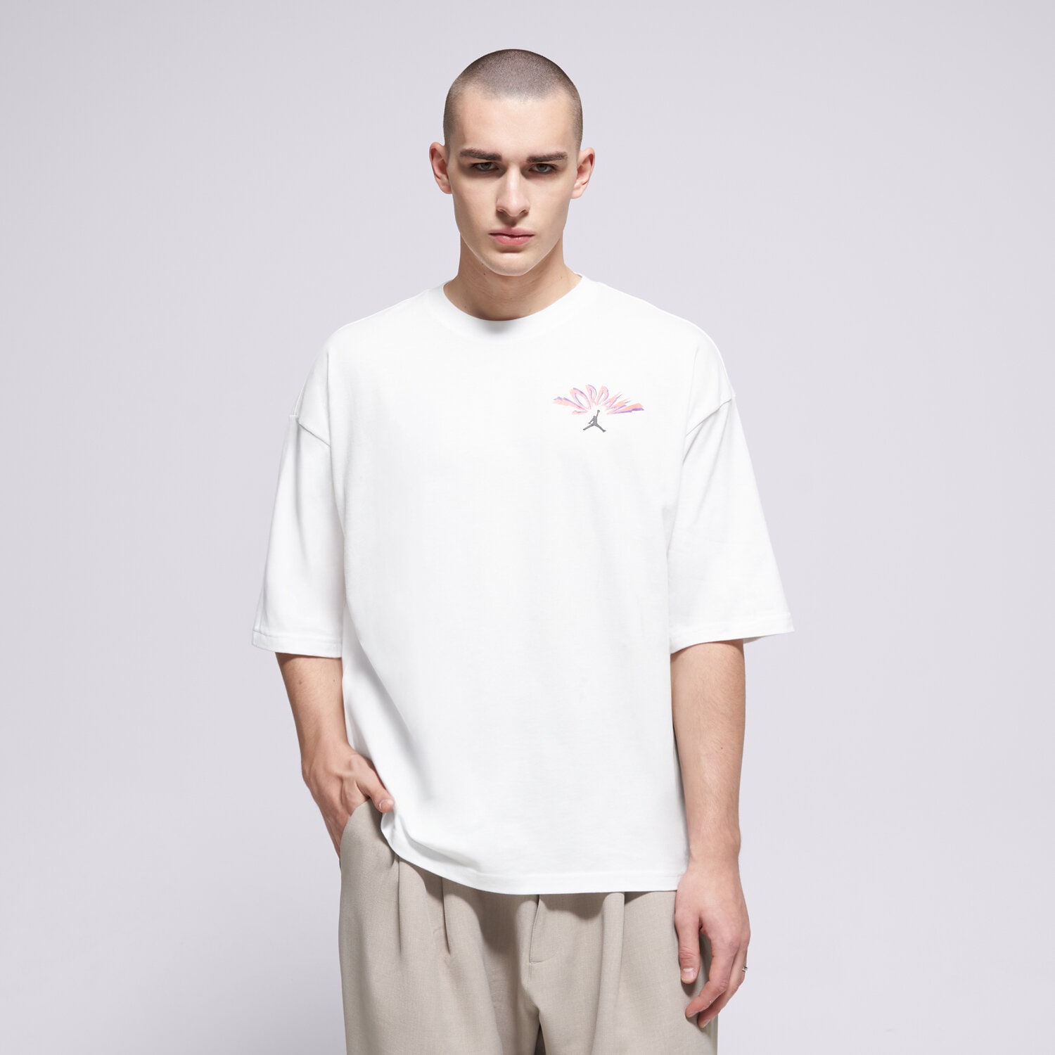 Herren T-Shirt JORDAN T-SHIRT M J FLT REIS FEAR SS CREW IF3118-100 Weiß