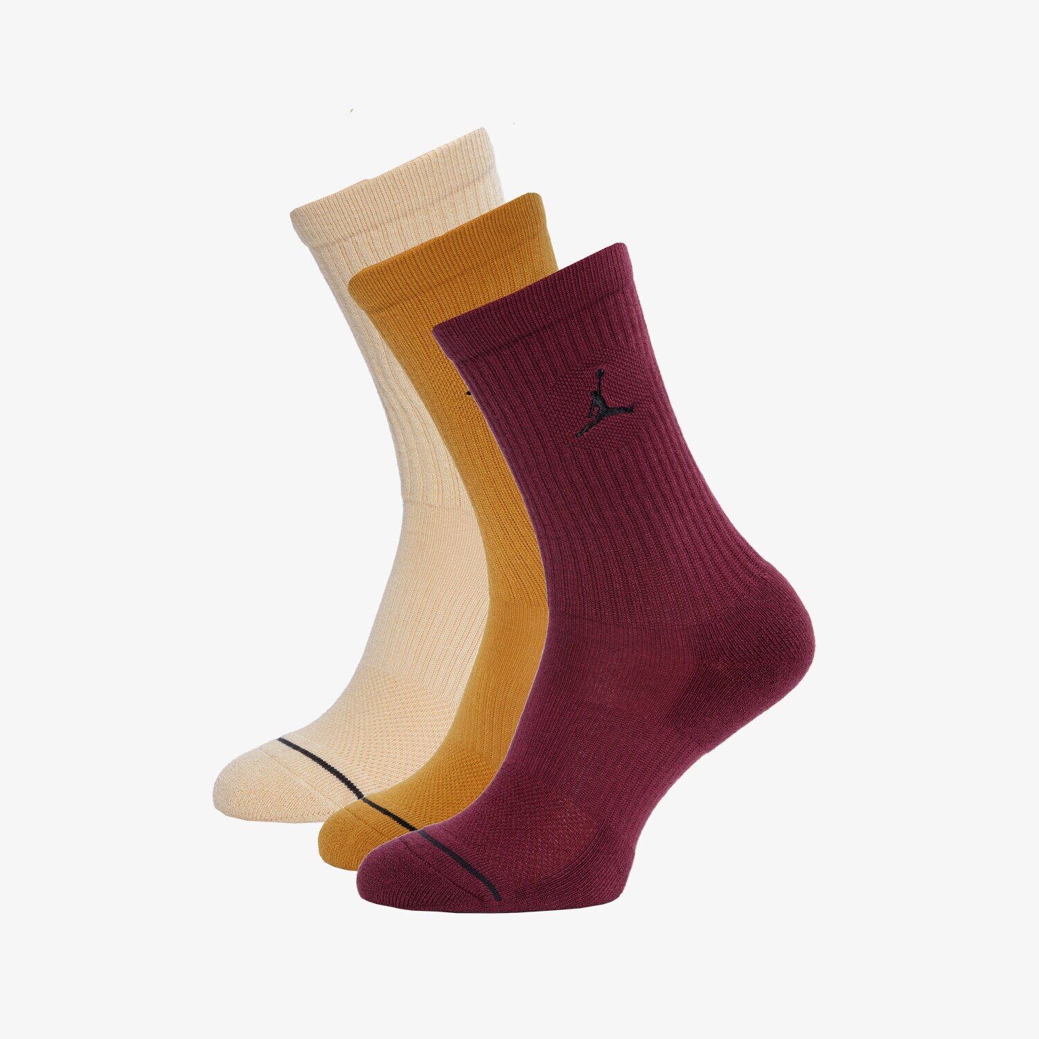 Damen Socken JORDAN- SOCKEN U J EVERYDAY CUSH POLY 3PR - 14 3PR - 144 DX9632-903 Rot