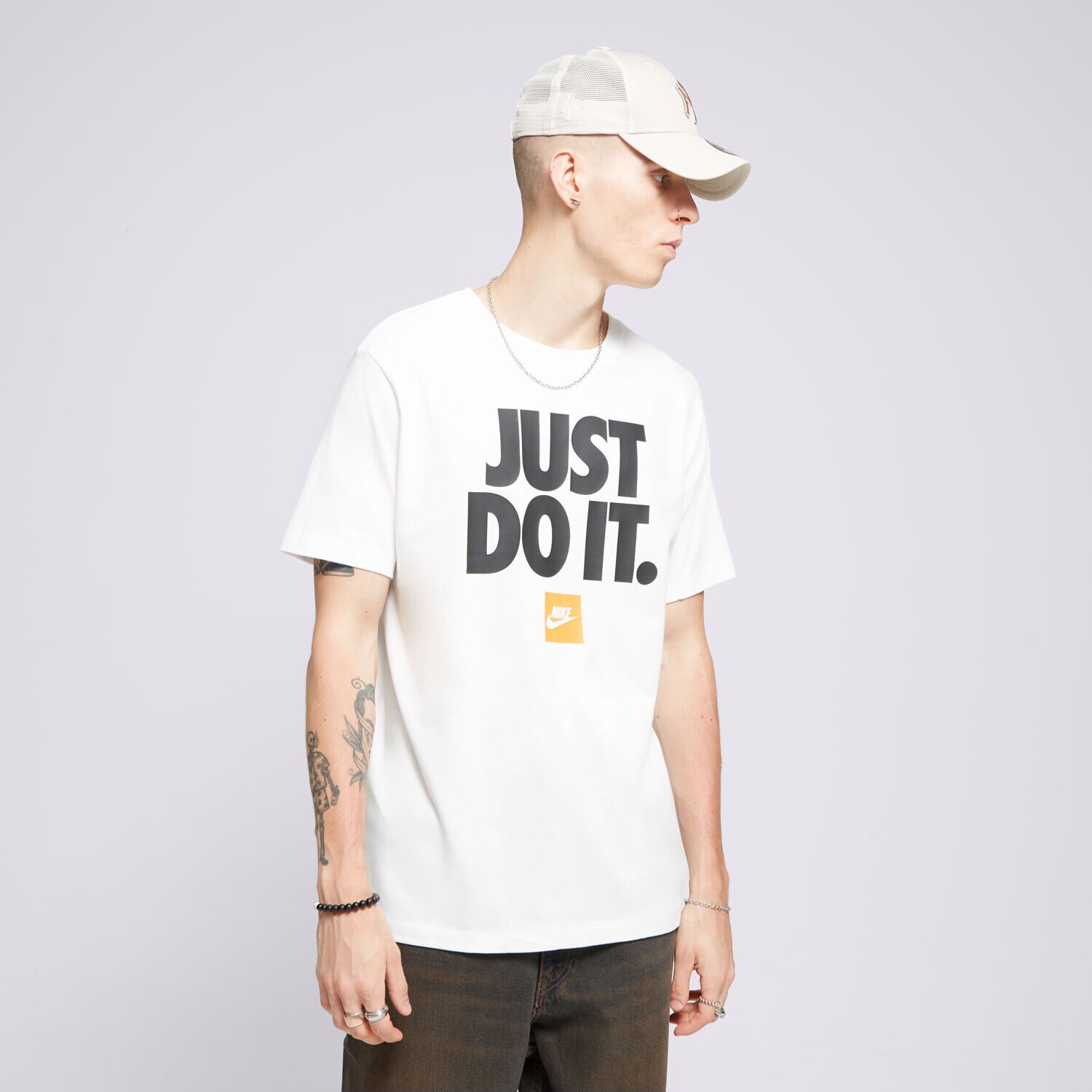 Herren T-Shirt NIKE T-SHIRT M NSW TEE FRAN JDI VERBIAGE DZ2989-100 Weiß