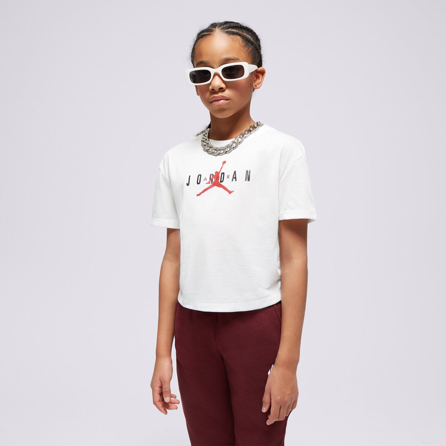 Kinder T-Shirt JORDAN T-SHIRT MJ HBR SUSTAINABLE TEE GIRL 45B923-001 Weiß