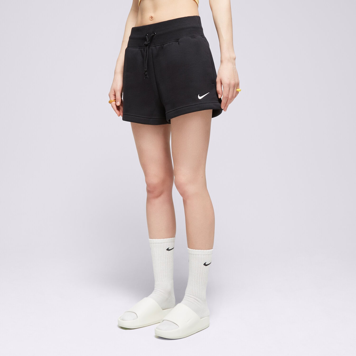 Damen Shorts NIKE SHORTS W NSW PHNX FLC HR SHORT FD1409-010 Schwarz