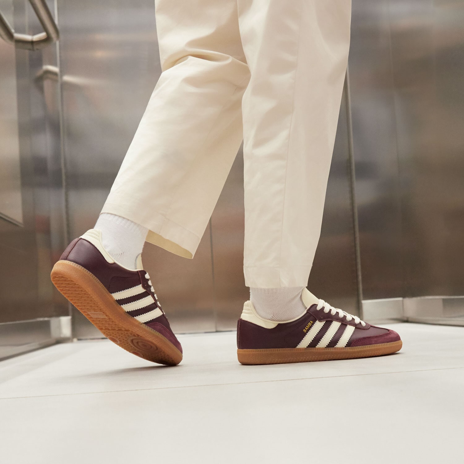ADIDAS SAMBA OG W Dunkelrot ID0477 | Sizeer.de