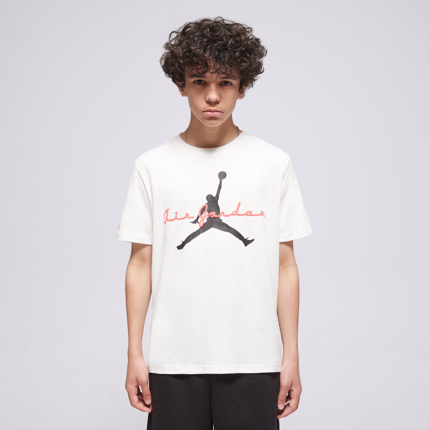 Kinder T-Shirt JORDAN T-SHIRT JDB FLIGHT ESSENTIALS SCRIPT B 95F494-001 Weiß