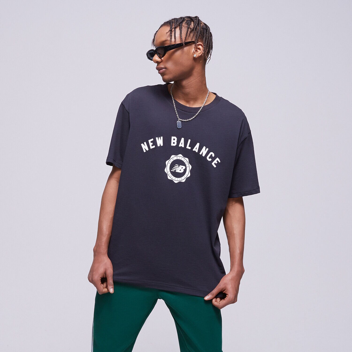 Herren T-Shirt NEW BALANCE T-SHIRT NB SPORT SEASONAL TEE MT31904BK Schwarz