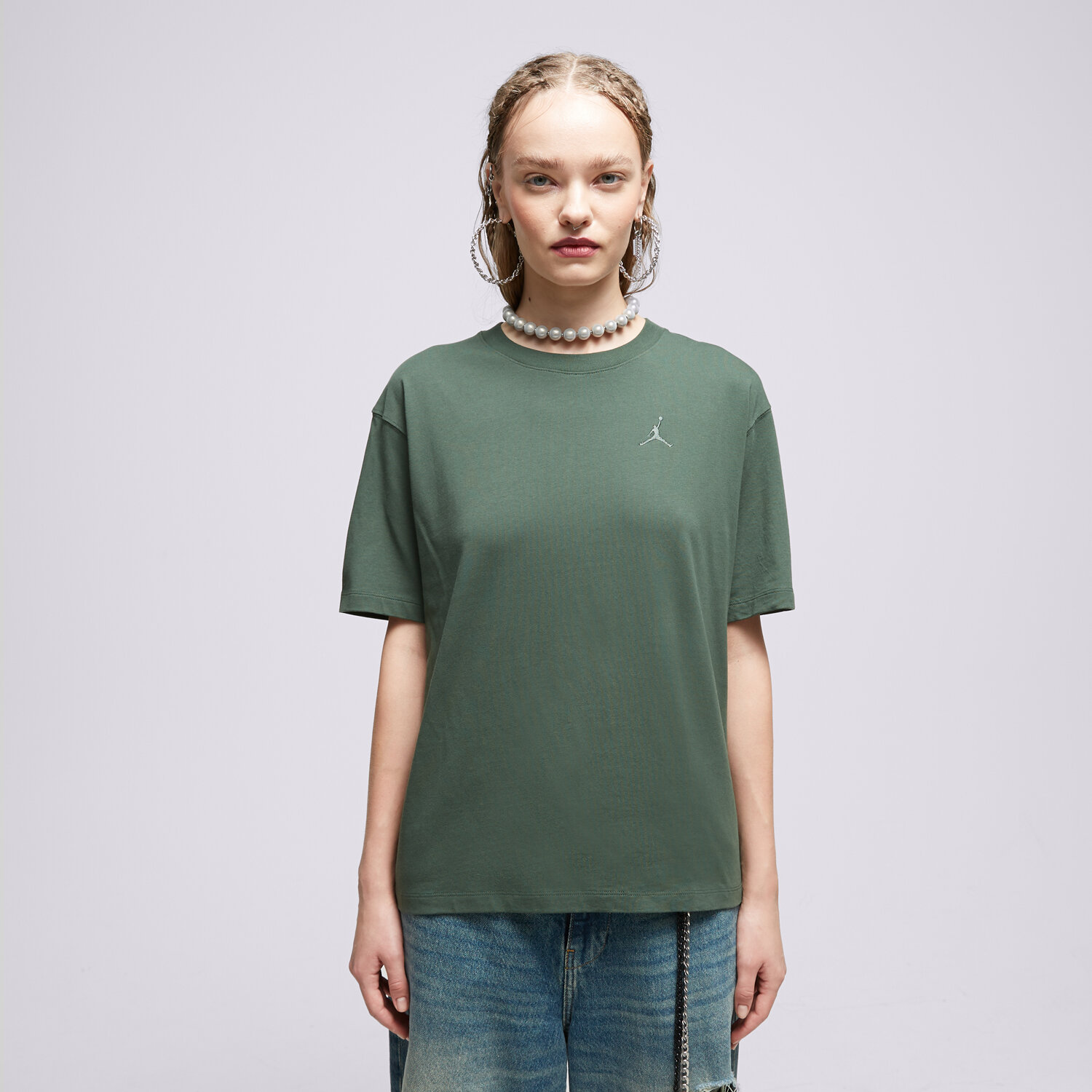 Damen T-Shirt JORDAN T SHIRT W J ESSEN GF CORE 23 FN4500-337 Grün