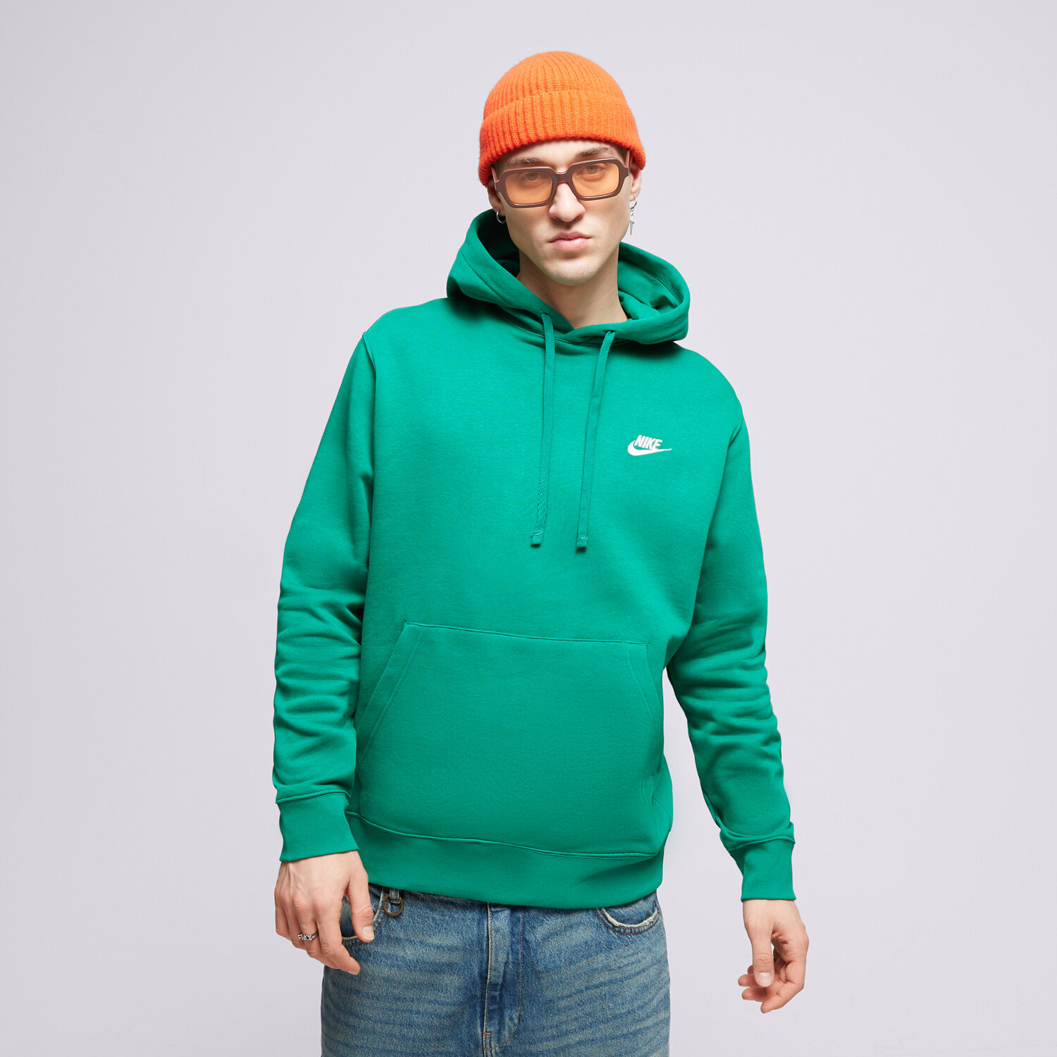 Herren NIKE HOODIE PULLOVER BV2654-365 Grün