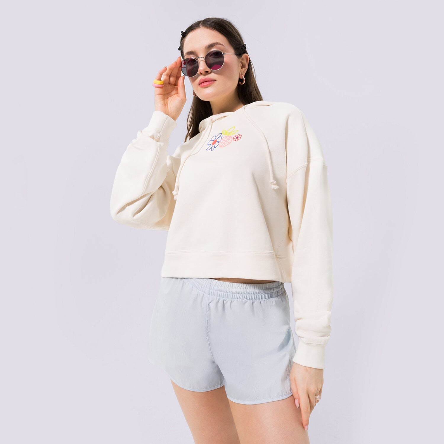 Damen ADIDAS HOODIE HOODIE GP3495 Beige