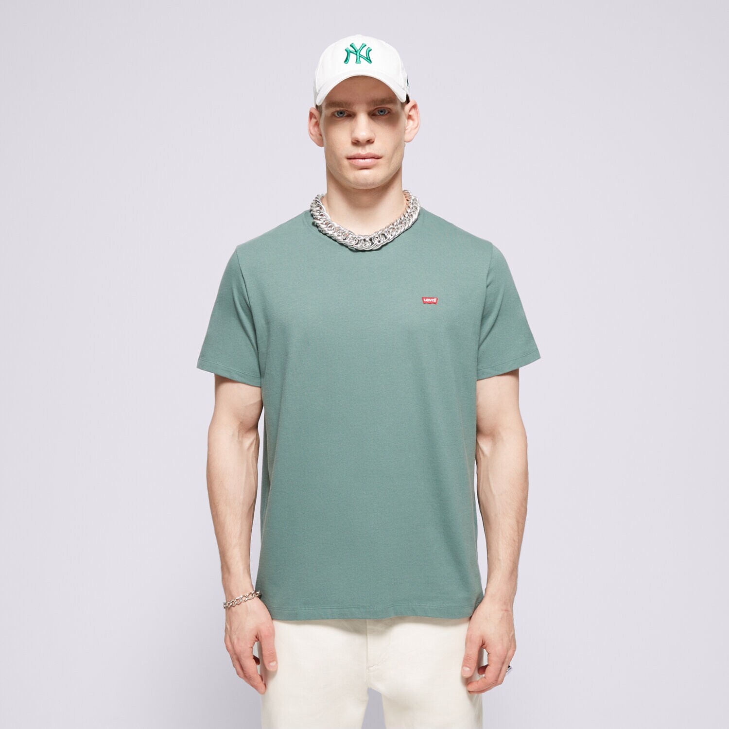 Herren T-Shirt LEVI'S T-SHIRT SS ORIGINAL HM TEE GREENS 56605-0202 Grün