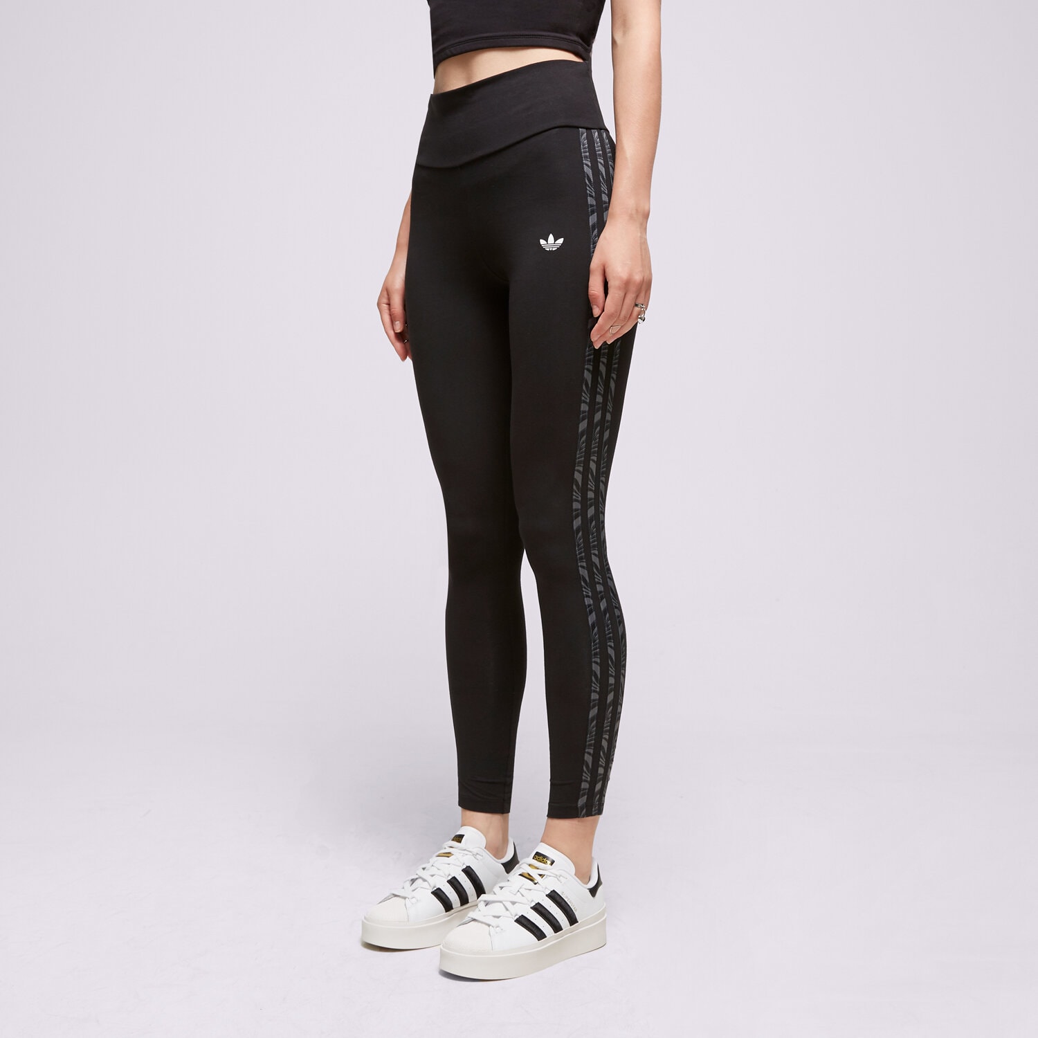 Damen Hosen ADIDAS LEGGINGS ABSTRACT ANIMAL PRINT IJ8184 Schwarz