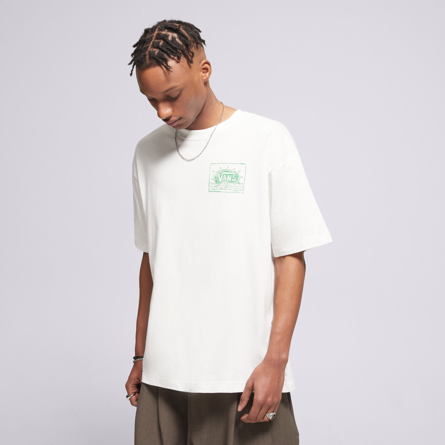Herren T-Shirt VANS T-SHIRT BRIGHT DAY SS TEE VN000TRGWHT1 Weiß