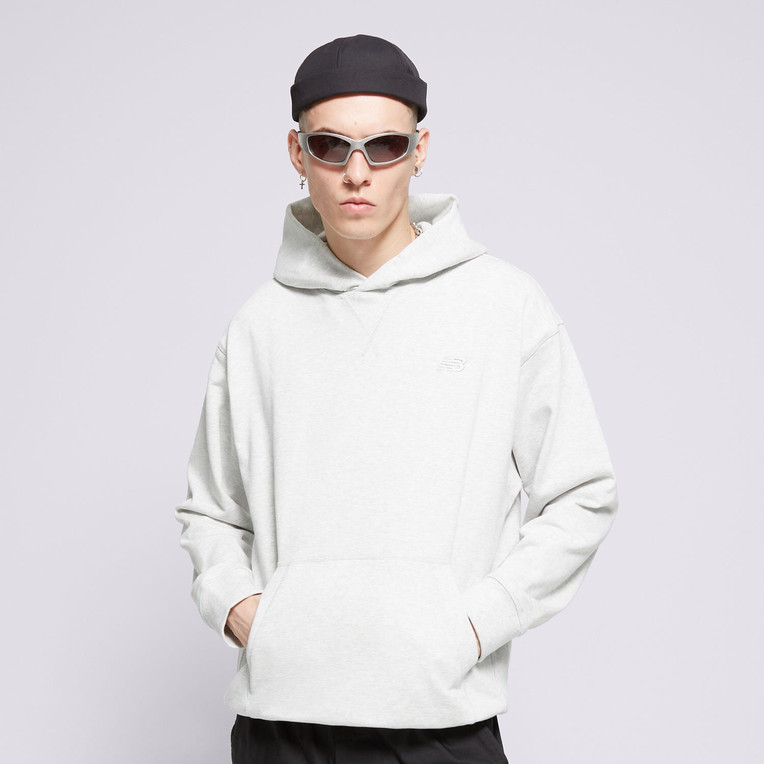 Herren NEW BALANCE HOODIE ATHLETICS MT41534AHH Grau