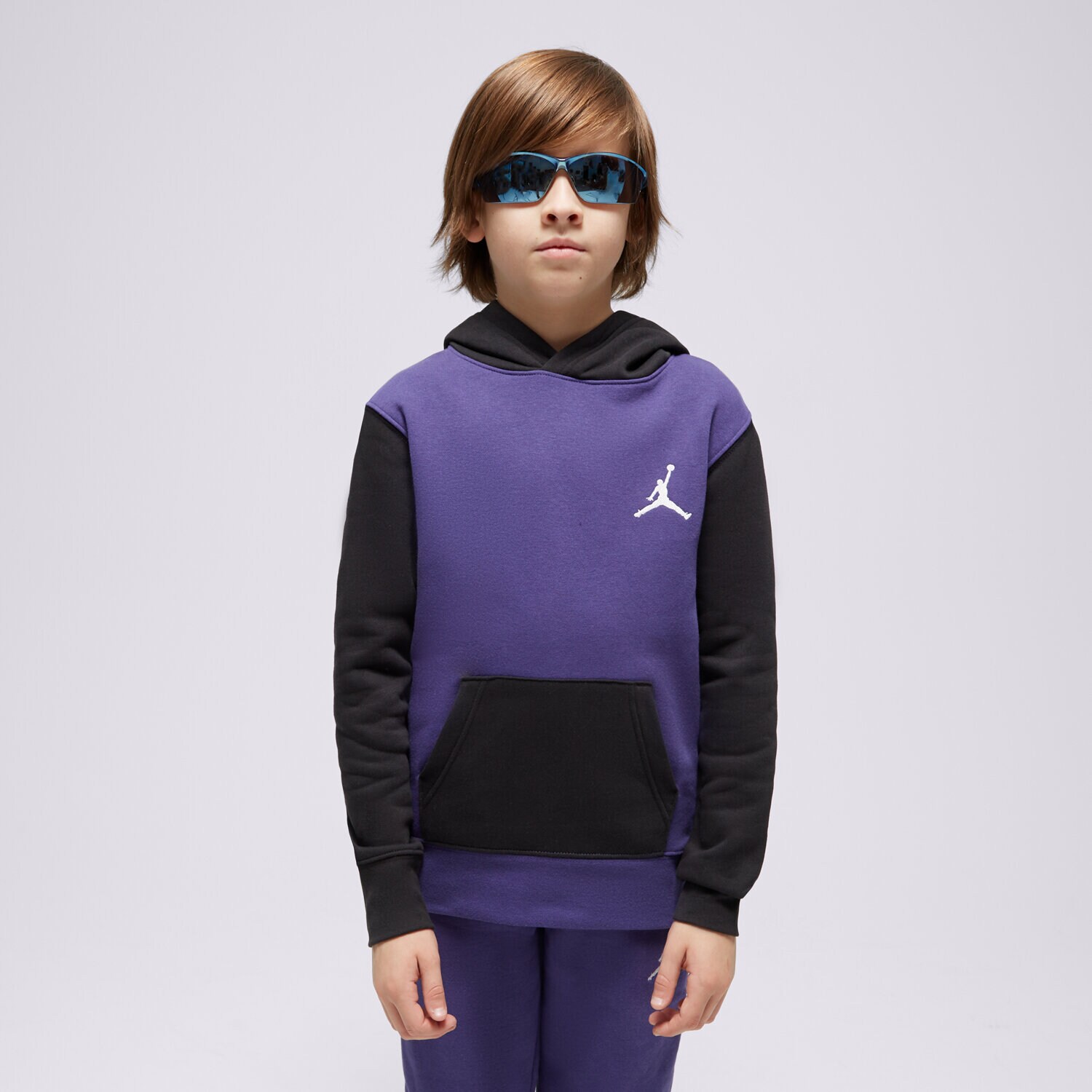 Kinder JORDAN HOODIE MJ ESSENTIALS BOY 95C551-PA5 Violet