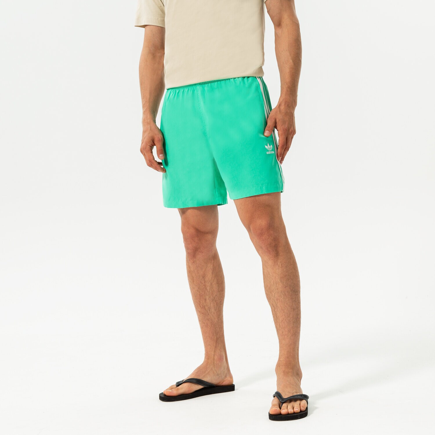 Herren Shorts ADIDAS SHORTS 3-STRIPES SWIMS HF2119 Grün