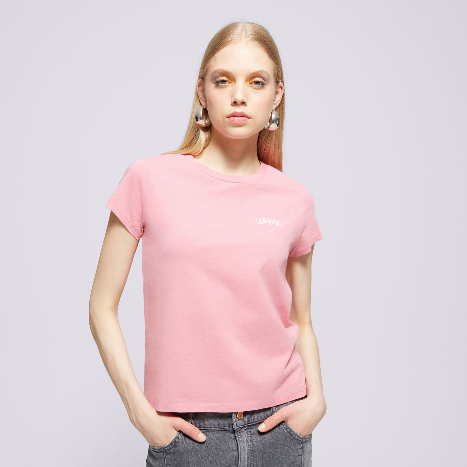 Damen T-Shirt LEVI'S T-SHIRT GRAPHIC AUTHENTIC TSHIRT PINKS A6126-0046 Rosa