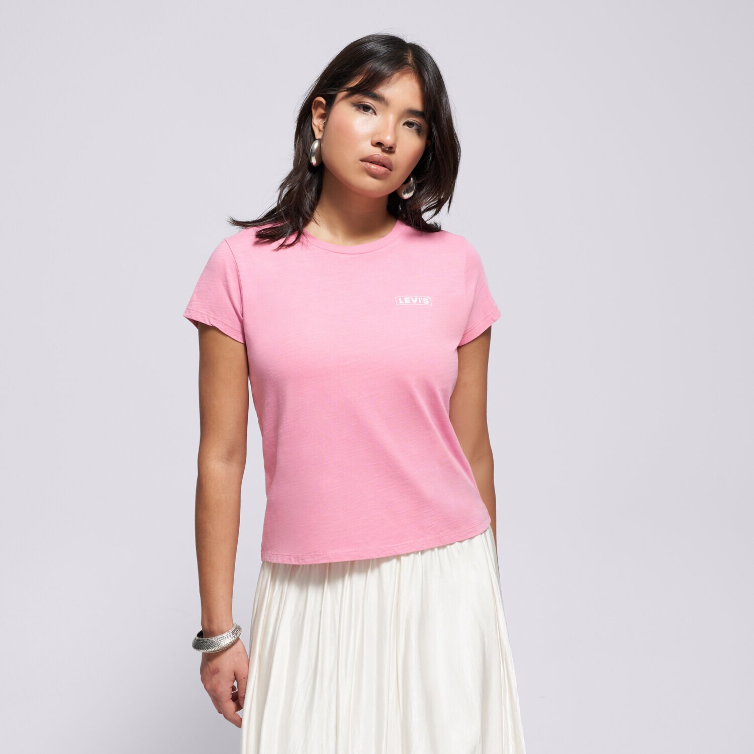 Damen T-Shirt LEVI'S T-SHIRT GRAPHIC AUTHENTIC TSHIRT PINKS A6126-0046 Rosa