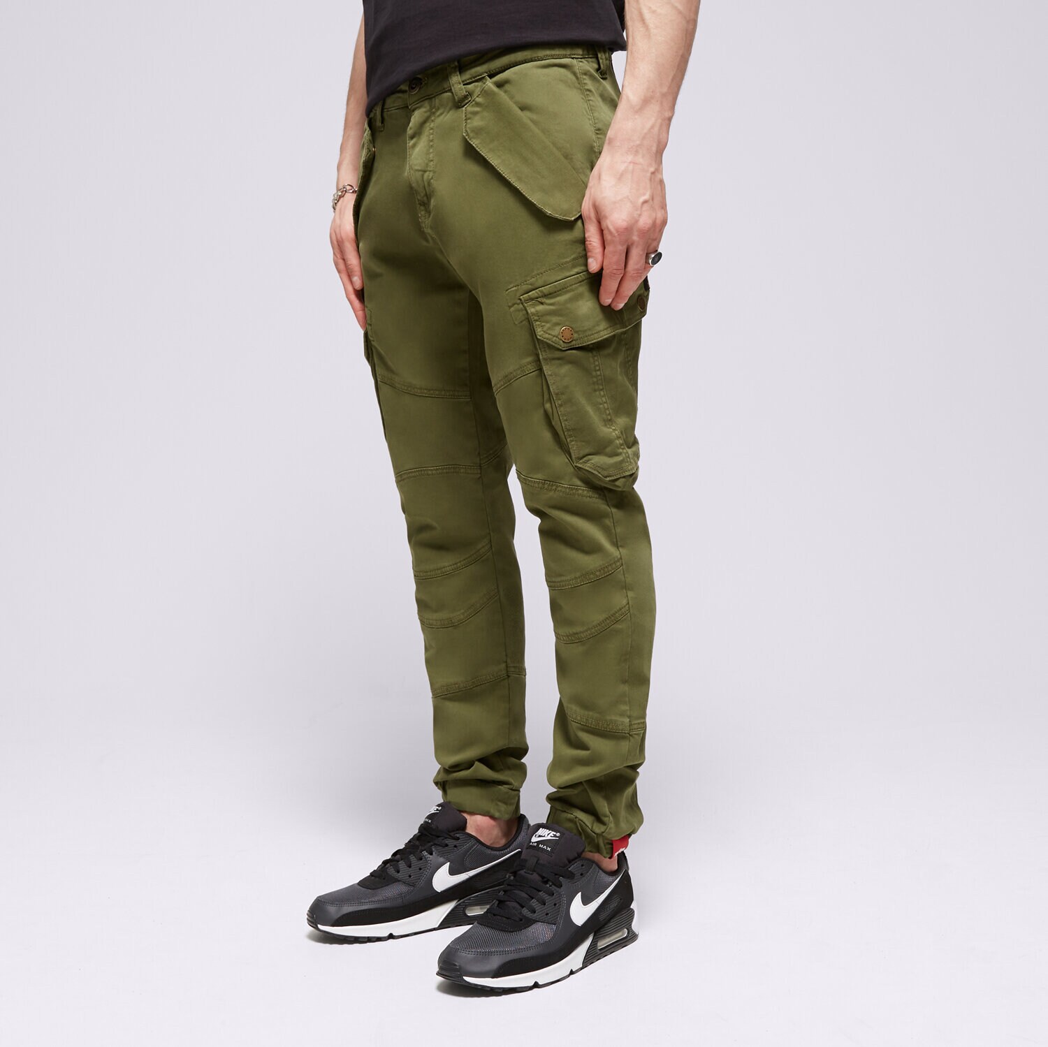 Herren Hosen ALPHA INDUSTRIES HOSE COMBAT PANT LW 126215142 Khaki