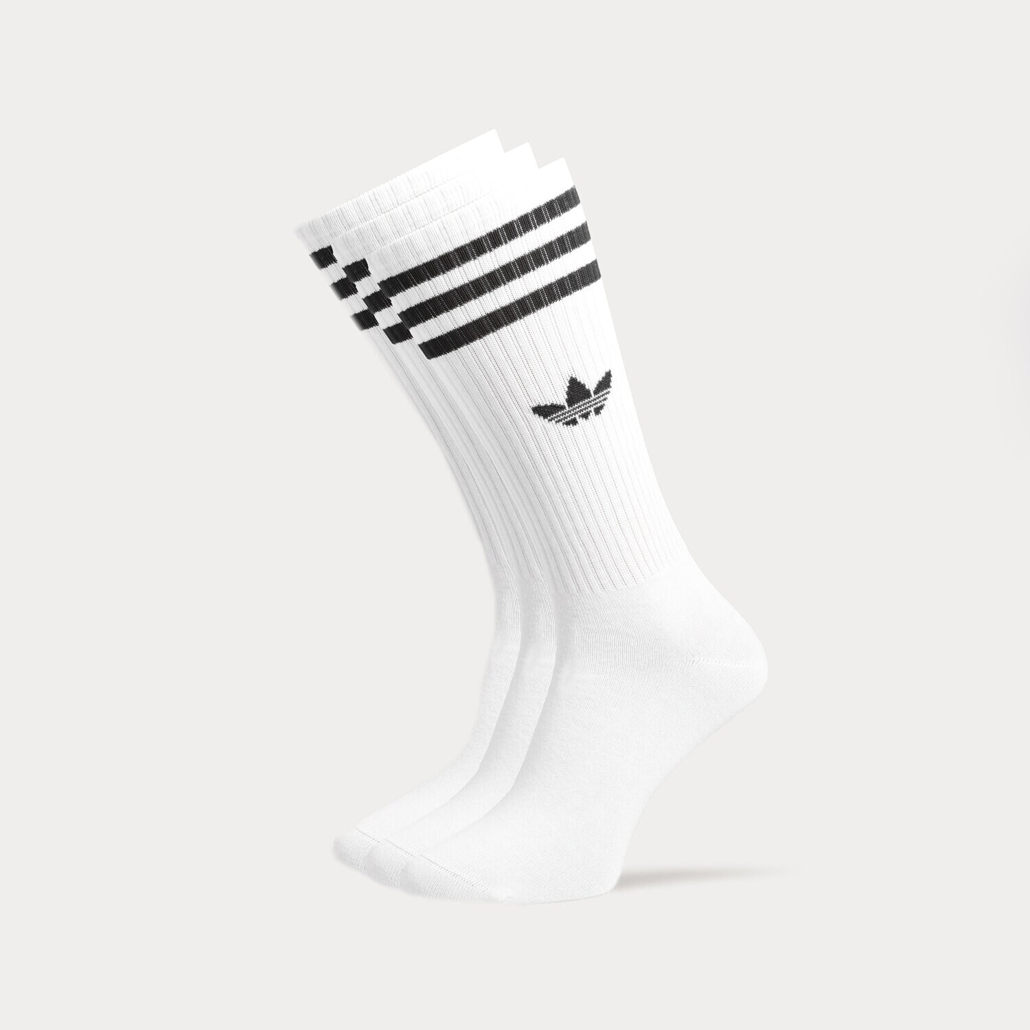 ADIDAS SOCKEN 3 PACK SOLID SOCKS HIGH CREW WeiB IJ0734 Sizeer