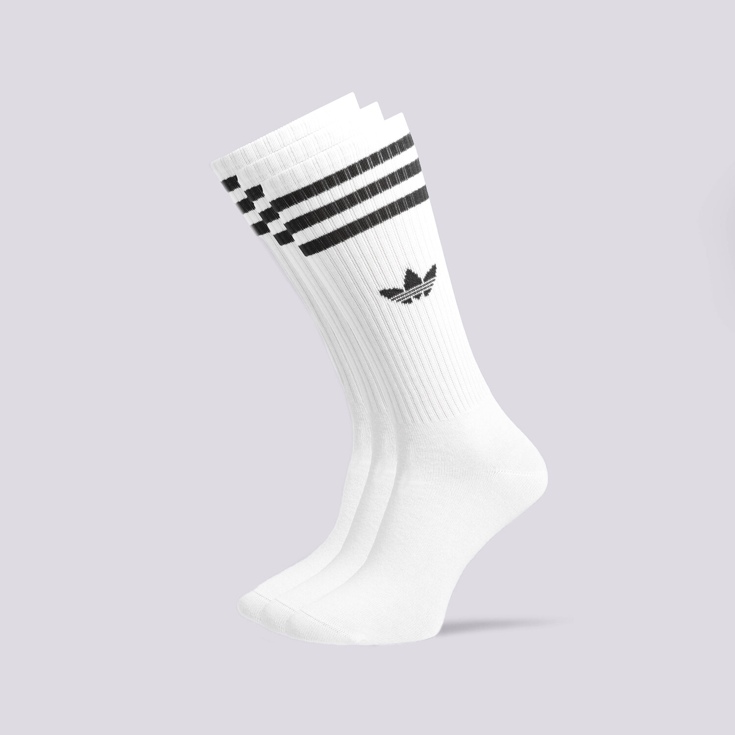 Damen Socken ADIDAS SOCKEN 3-PACK SOLID SOCKS HIGH CREW IJ0734 Weiß
