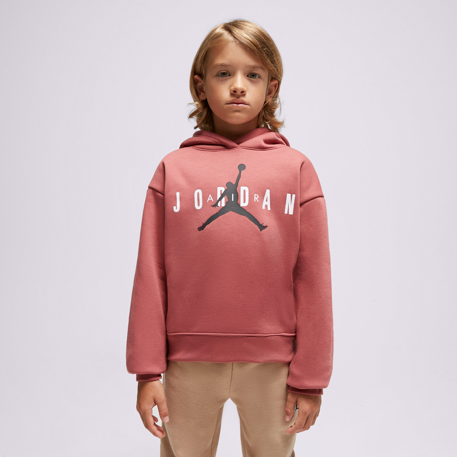 Kinder JORDAN HOODIE JUMPMAN PO GIRL 45B914P9I Rosa