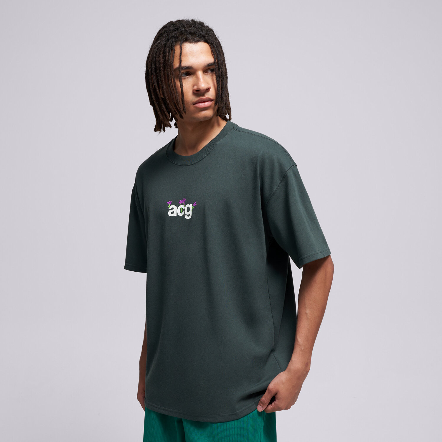 Herren T-Shirt NIKE T-SHIRT M ACG DF TEE LSE CAMP MEADOWS IH1324-317 Schwarz