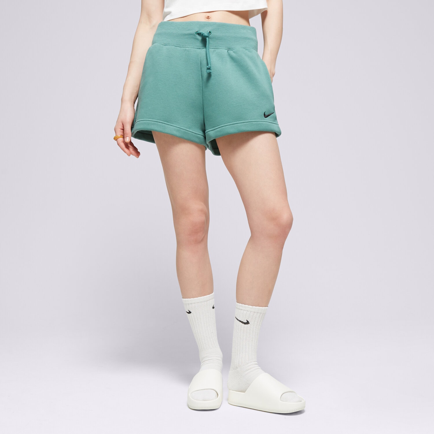 Damen Shorts NIKE SHORTS W NSW PHNX FLC HR SHORT FD1409-361 Grün